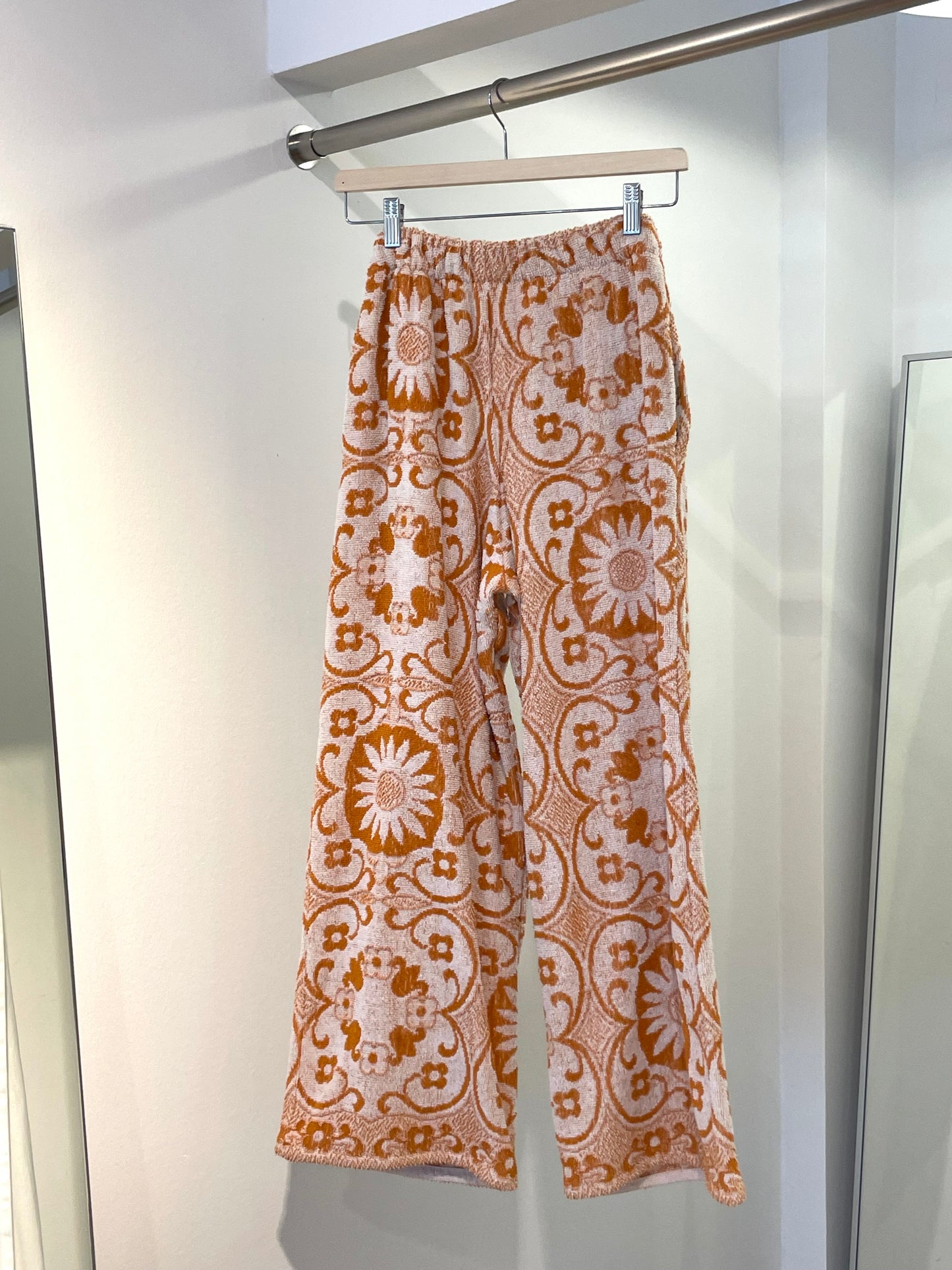 Frottee Pants nostalgic flowers / XS/S