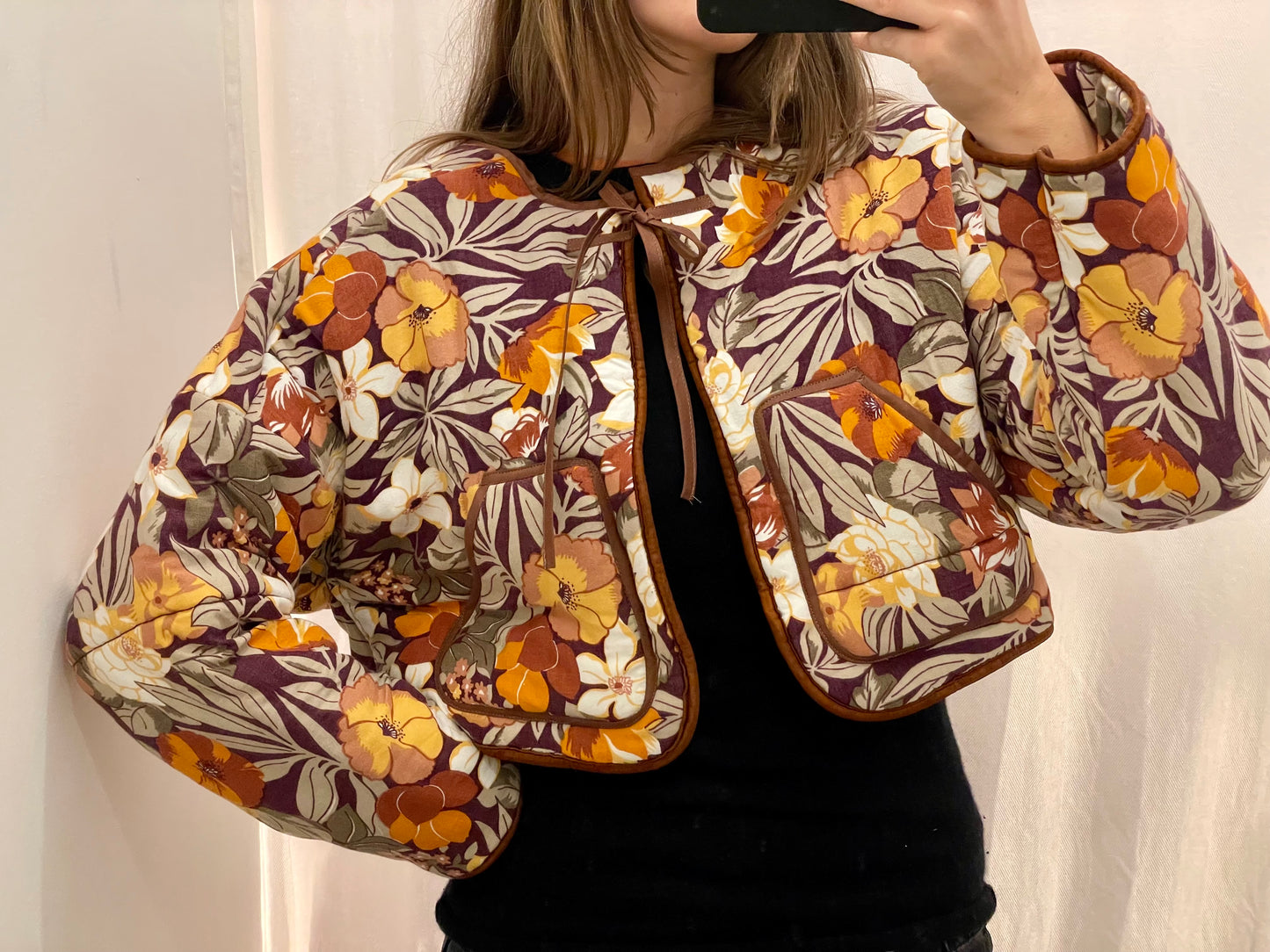 Jacke Emmi 70s flower / S-XL