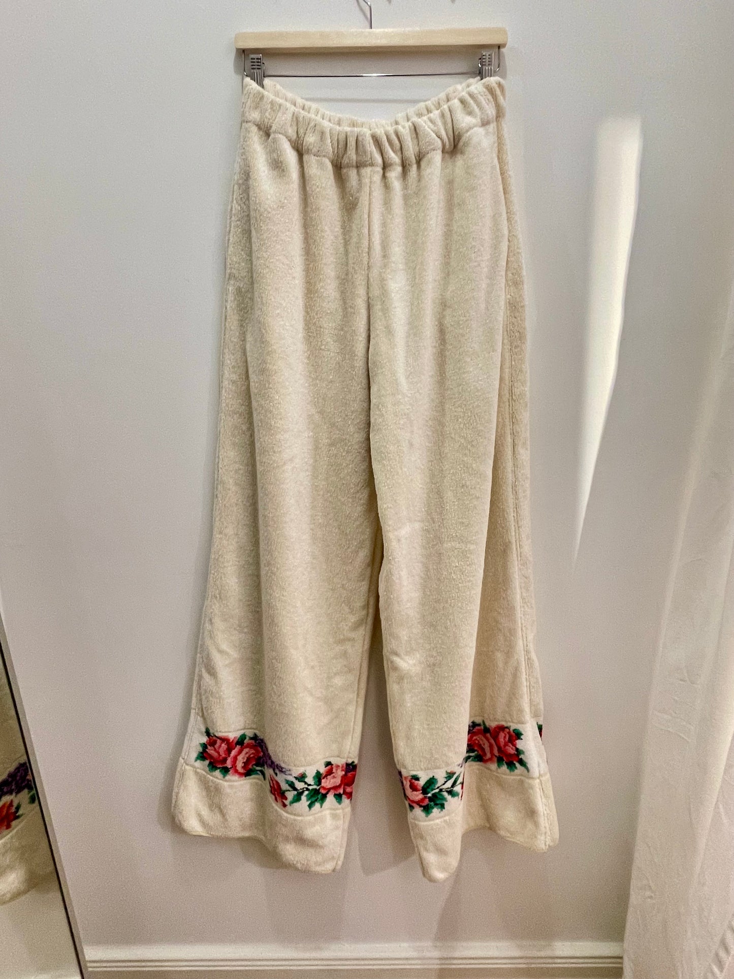 Frottee Pants vintage flower / XL