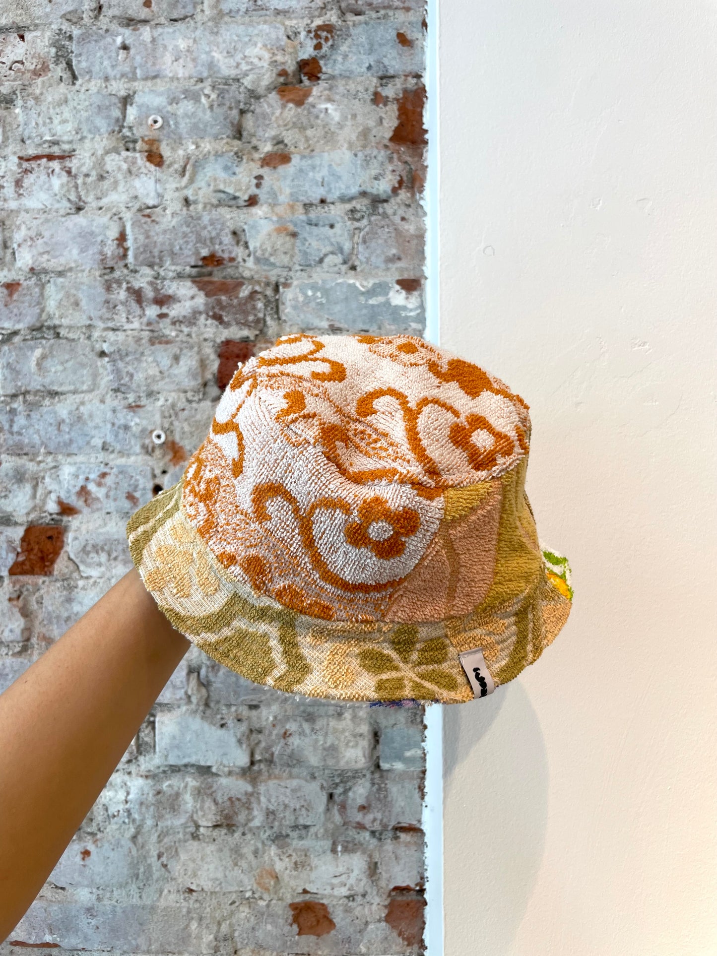 Reversible Bucket Hat lilac patchwork