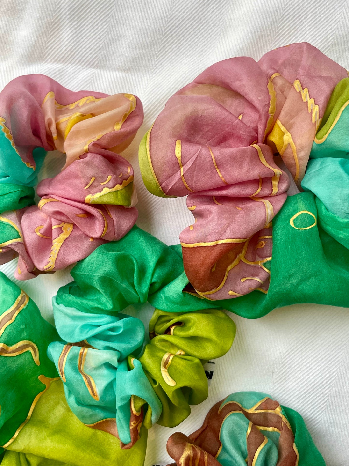 Silk Scrunchie spring palette