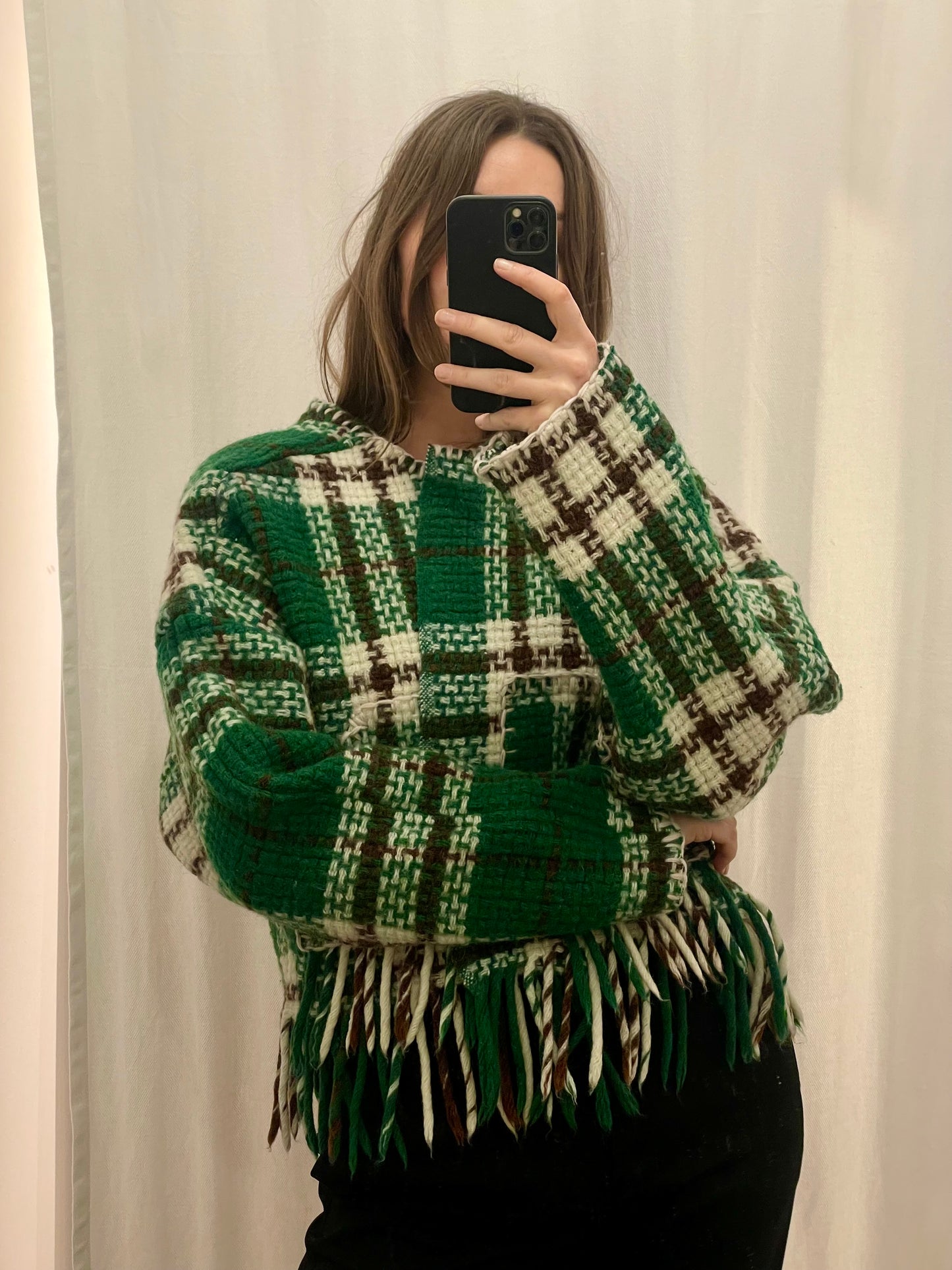 Jacke Emmi forest tartan/ S-XL