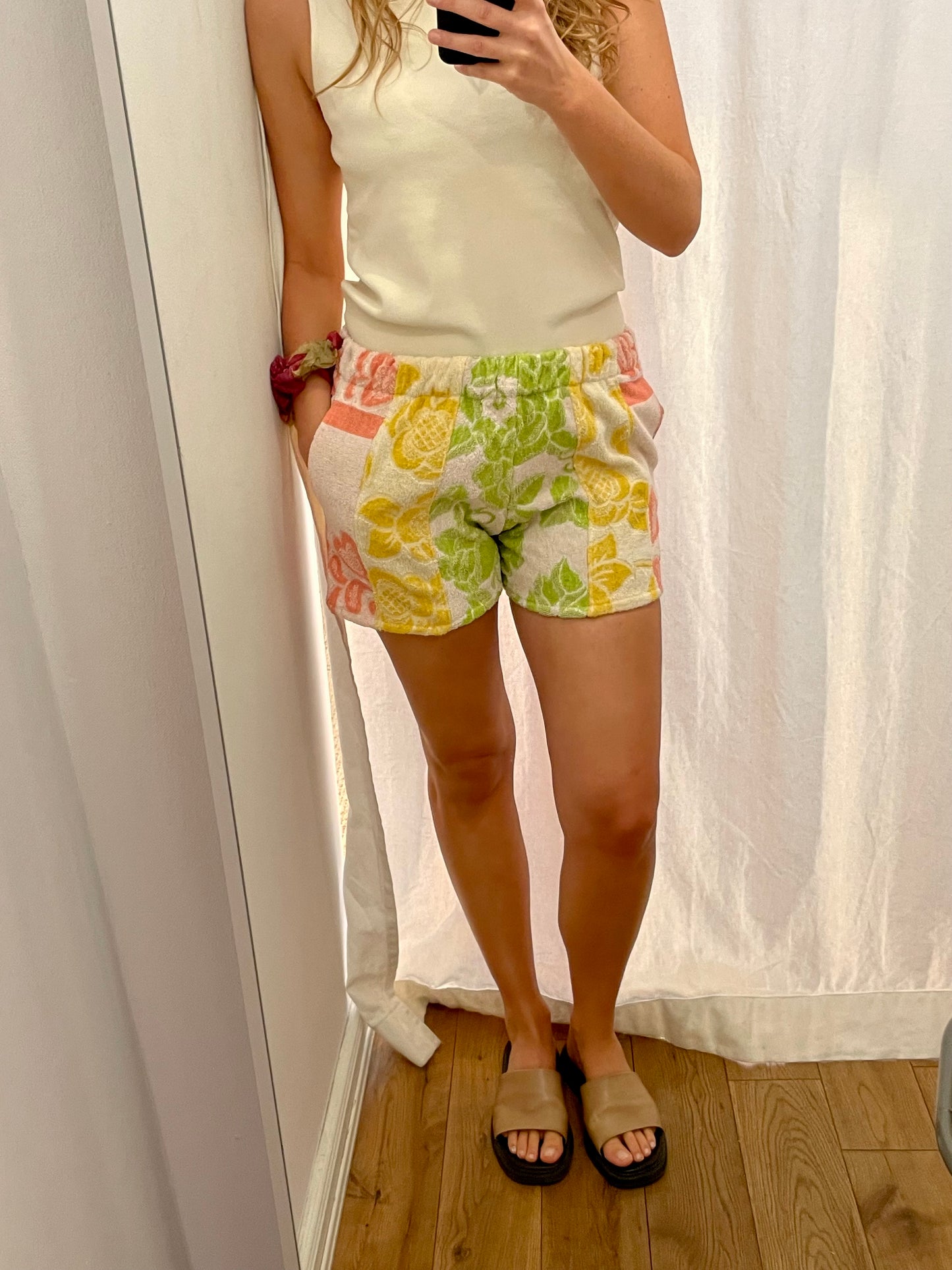 Frottee Shorts pastell garden / S/M