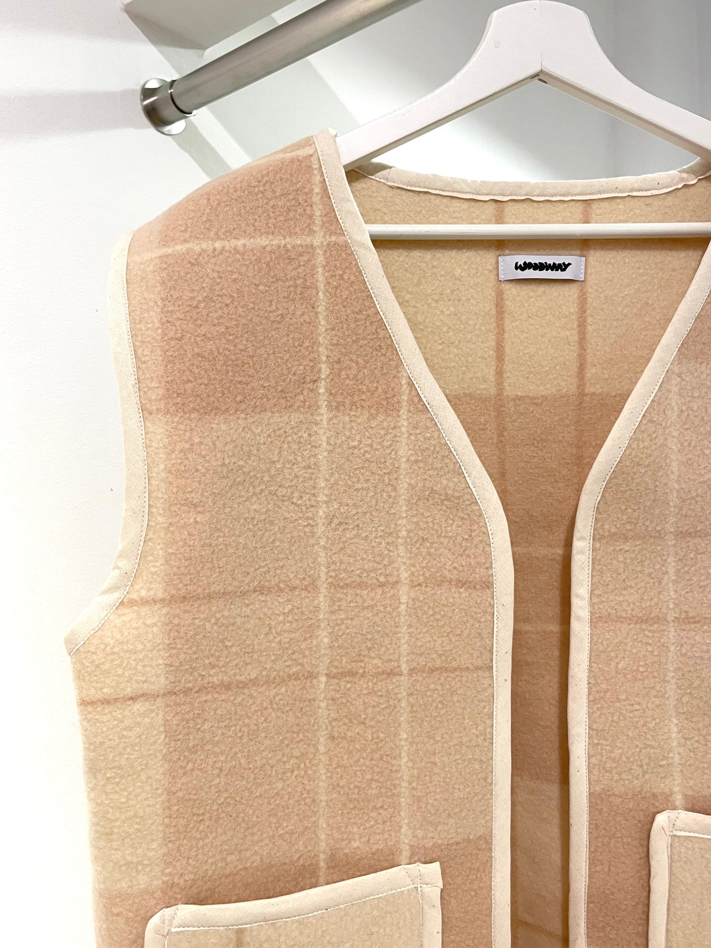 Weste Adan creamy tartan / L