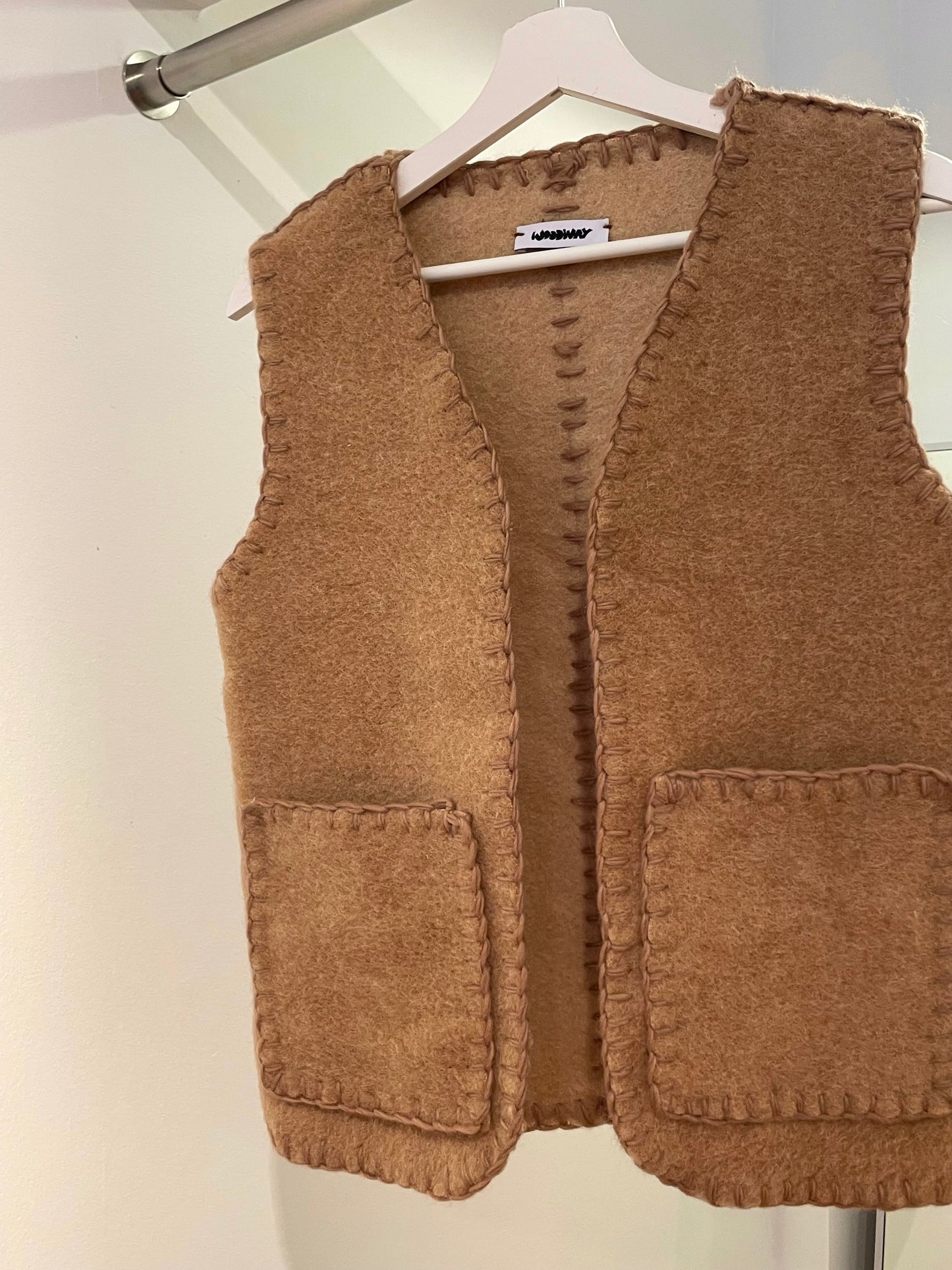 Weste Adan soft camel / S