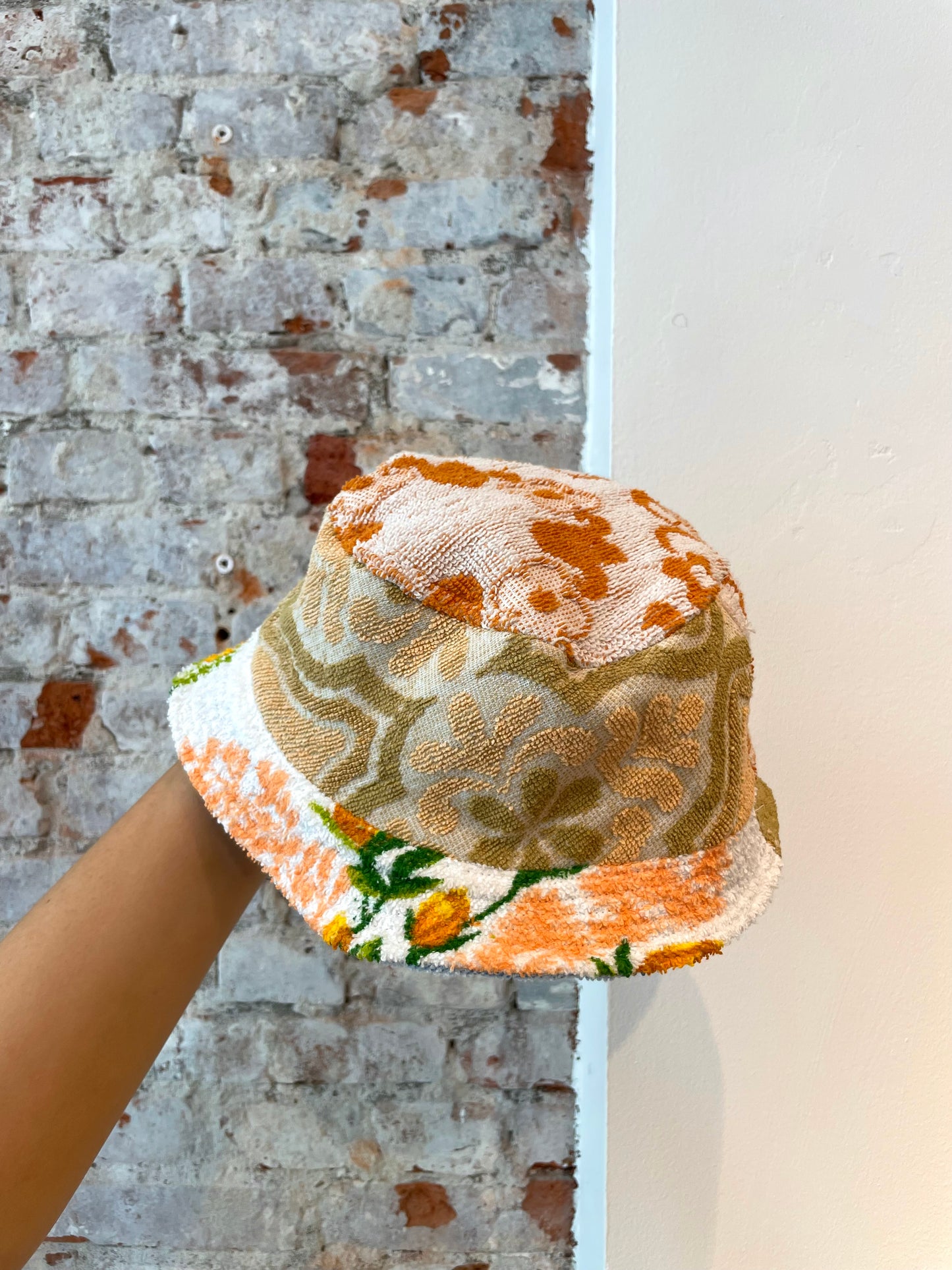 Reversible Bucket Hat lilac patchwork