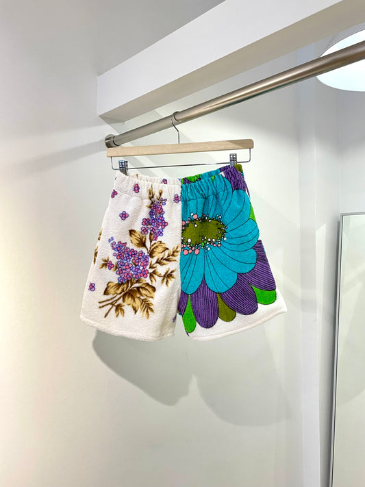 Frottee Shorts comic flower / S/M