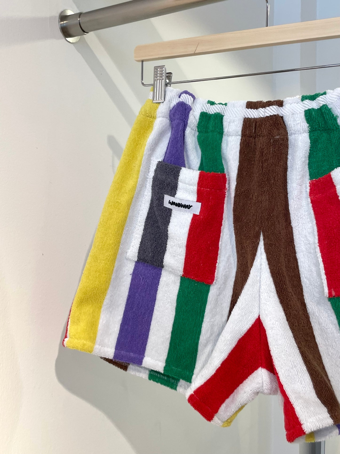 Frottee Shorts stripey colors / M