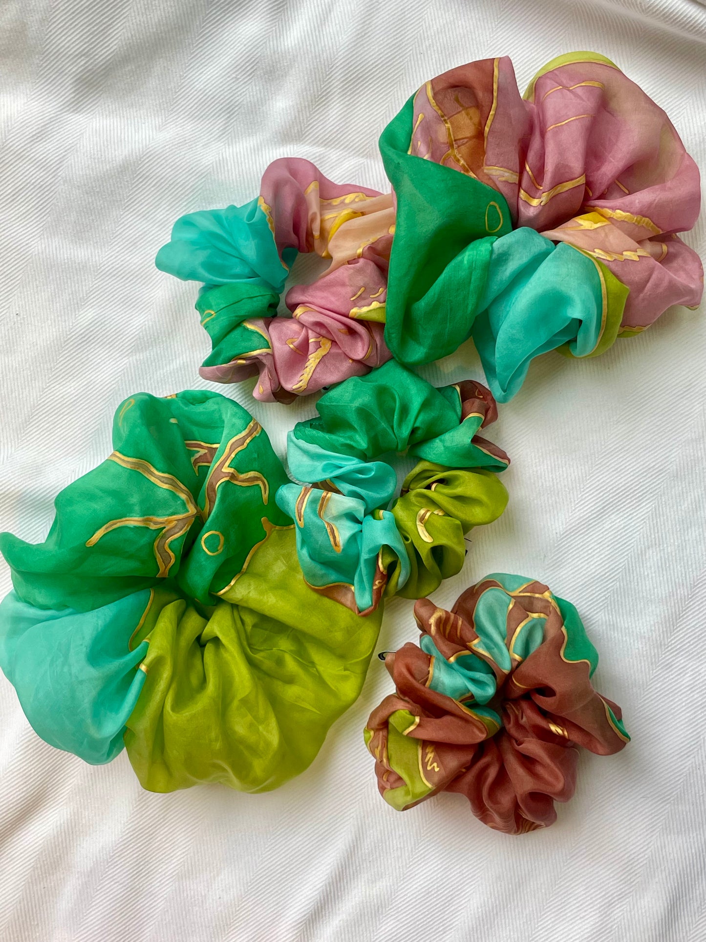 Silk Scrunchie spring palette