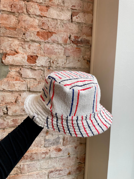 Reversible Bucket Hat sporty stripes / L