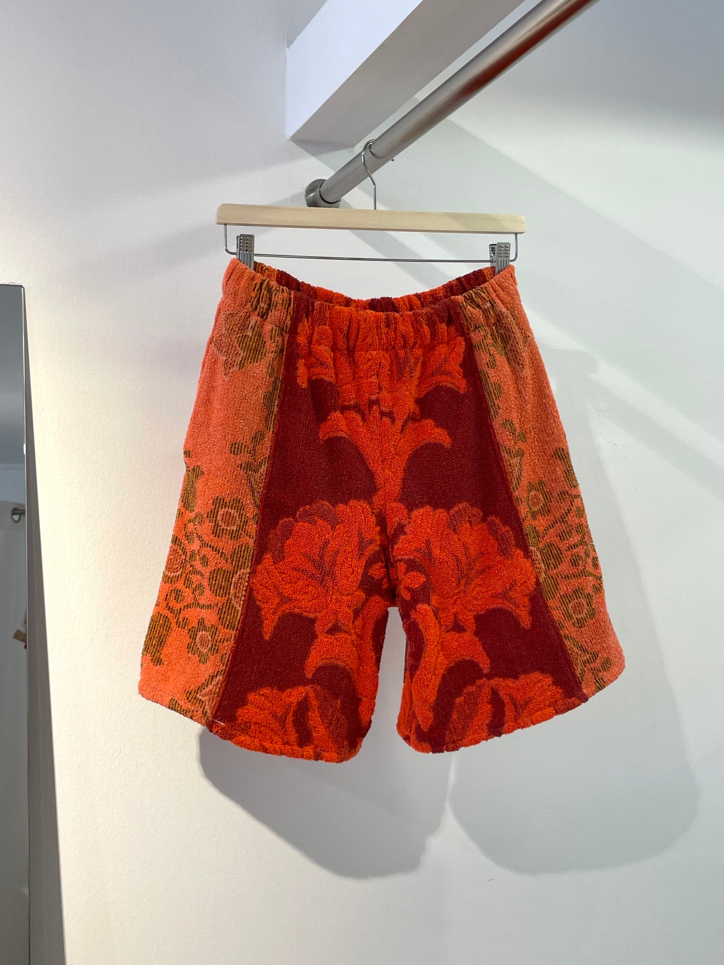 Frottee Long Shorts red velvet / M