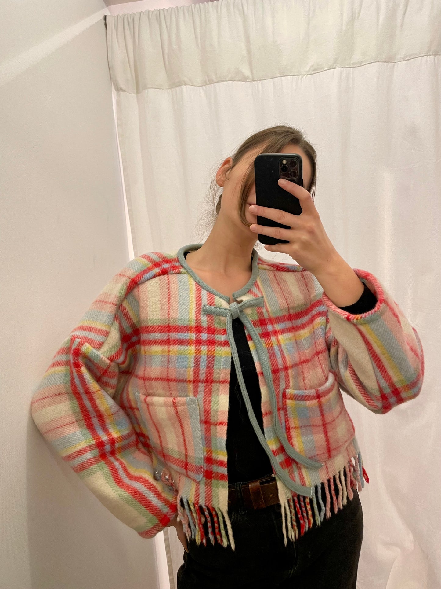 Jacke Emmi colorful tartan/ S-XL