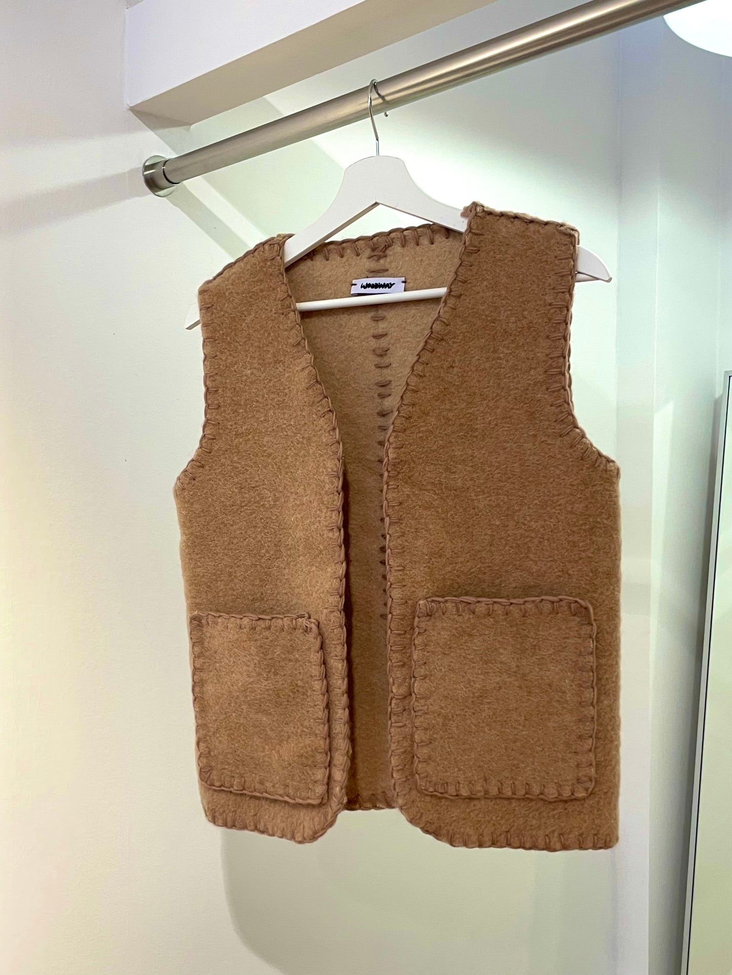 Weste Adan soft camel / S