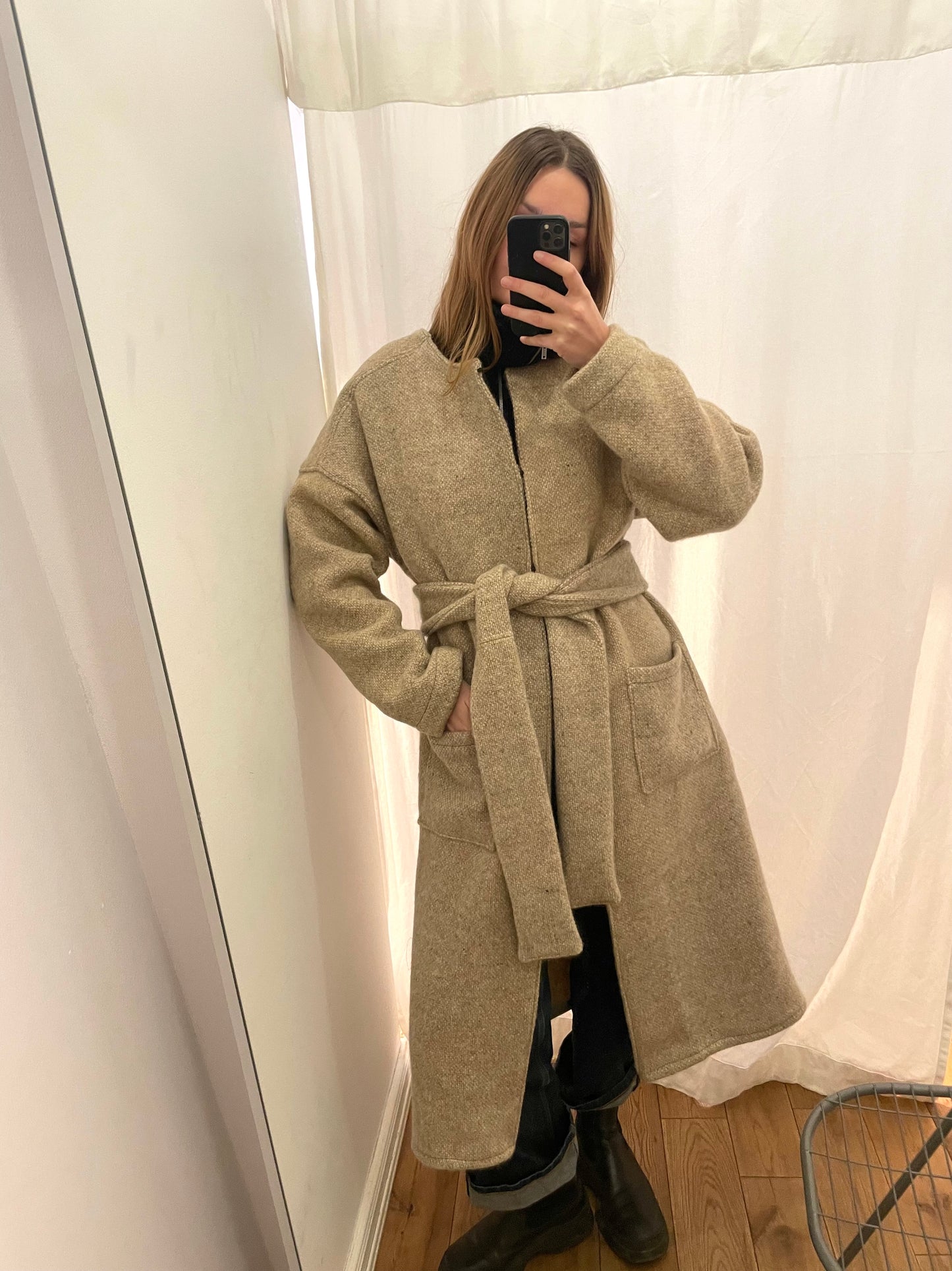 Jacke Emmi Long nature / S-XL