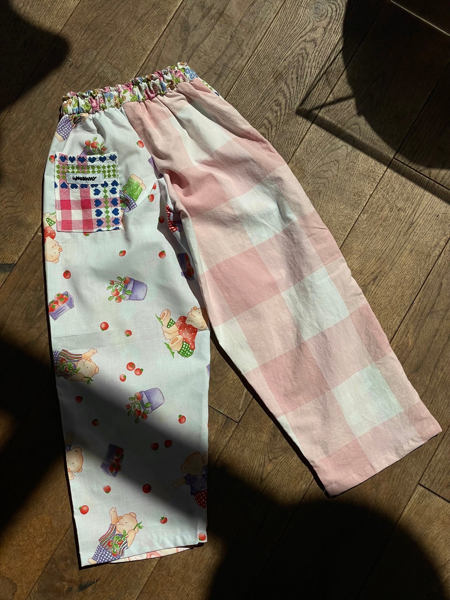 Kids pants strawberry teddy - 6y/116-122cm