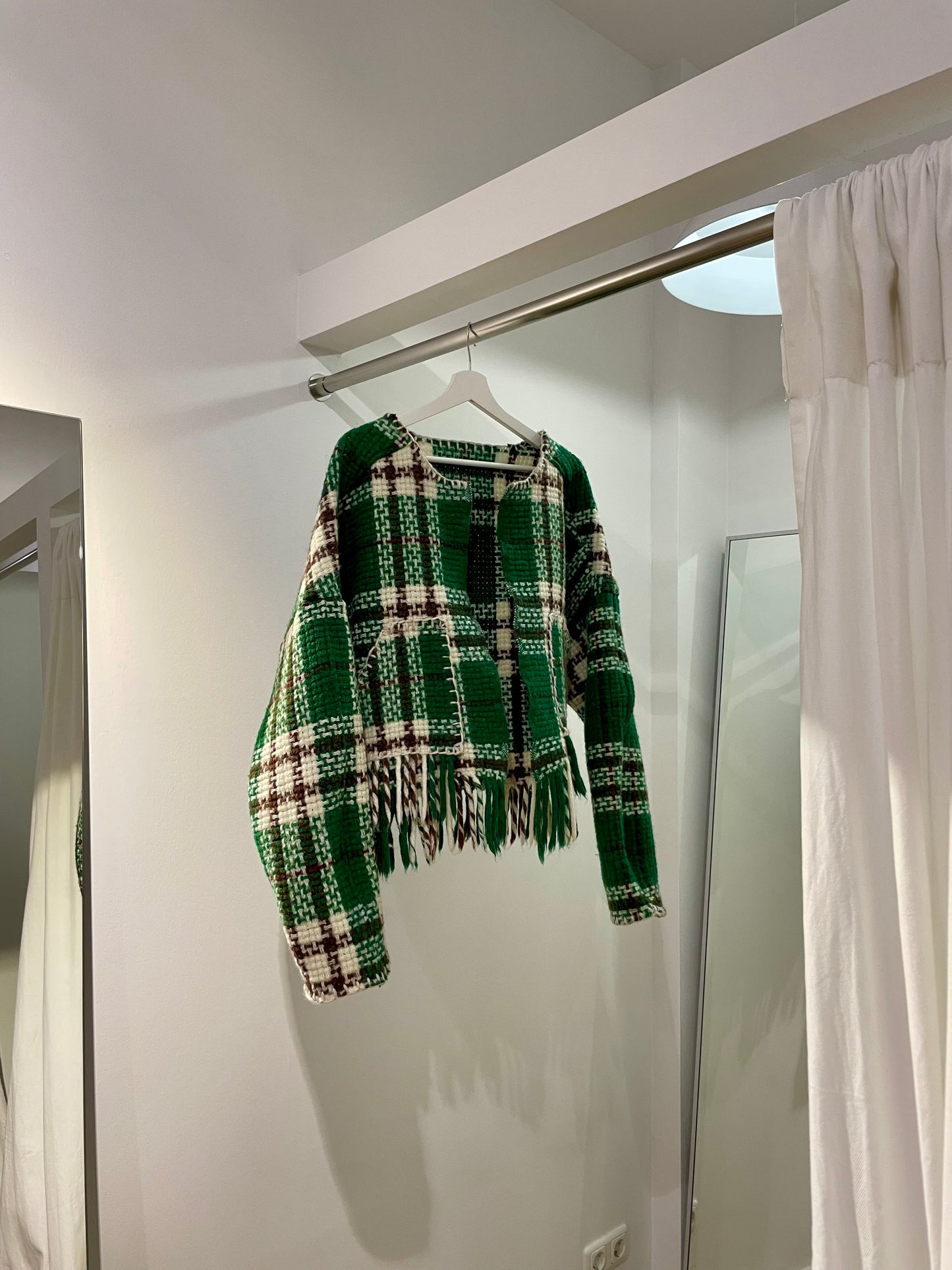 Jacke Emmi forest tartan/ S-XL