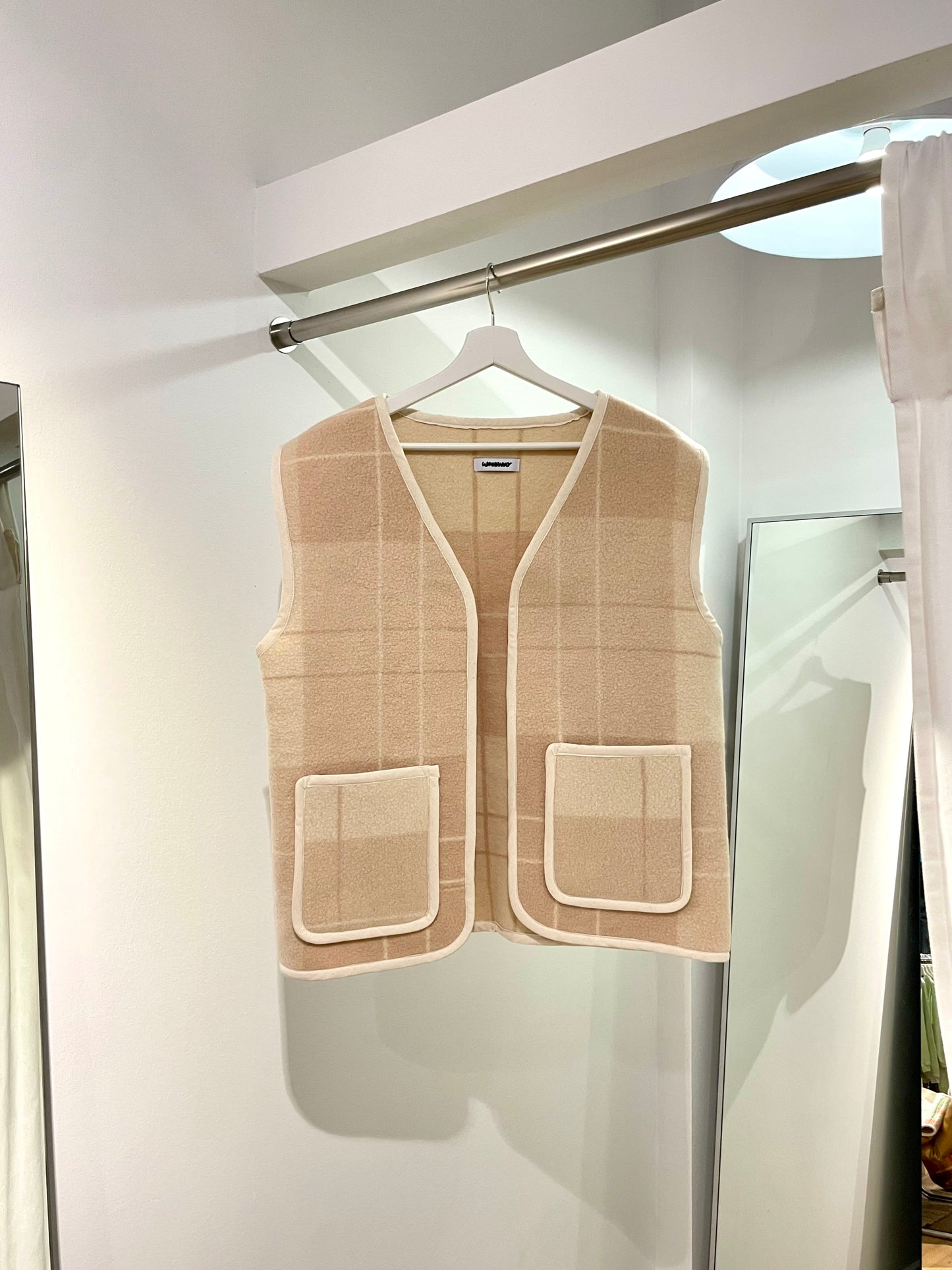 Weste Adan creamy tartan / L