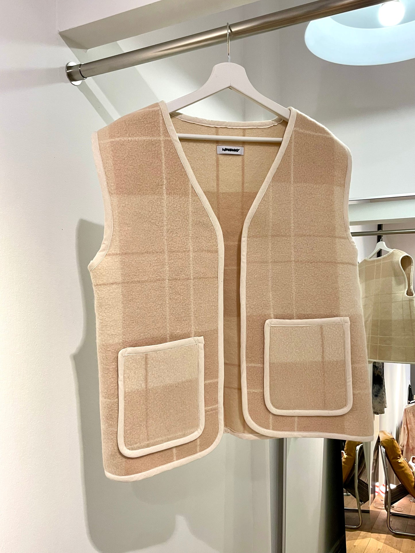 Weste Adan creamy tartan / L