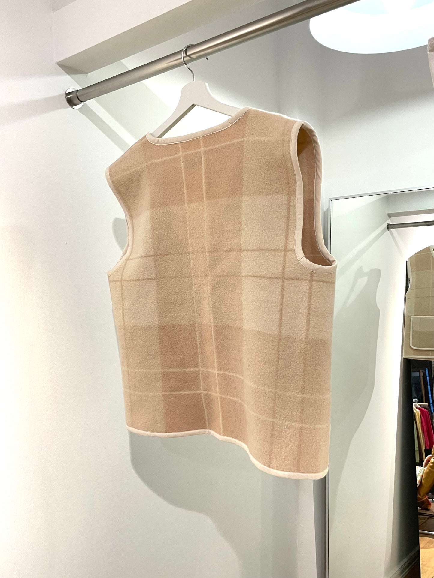 Weste Adan creamy tartan / L