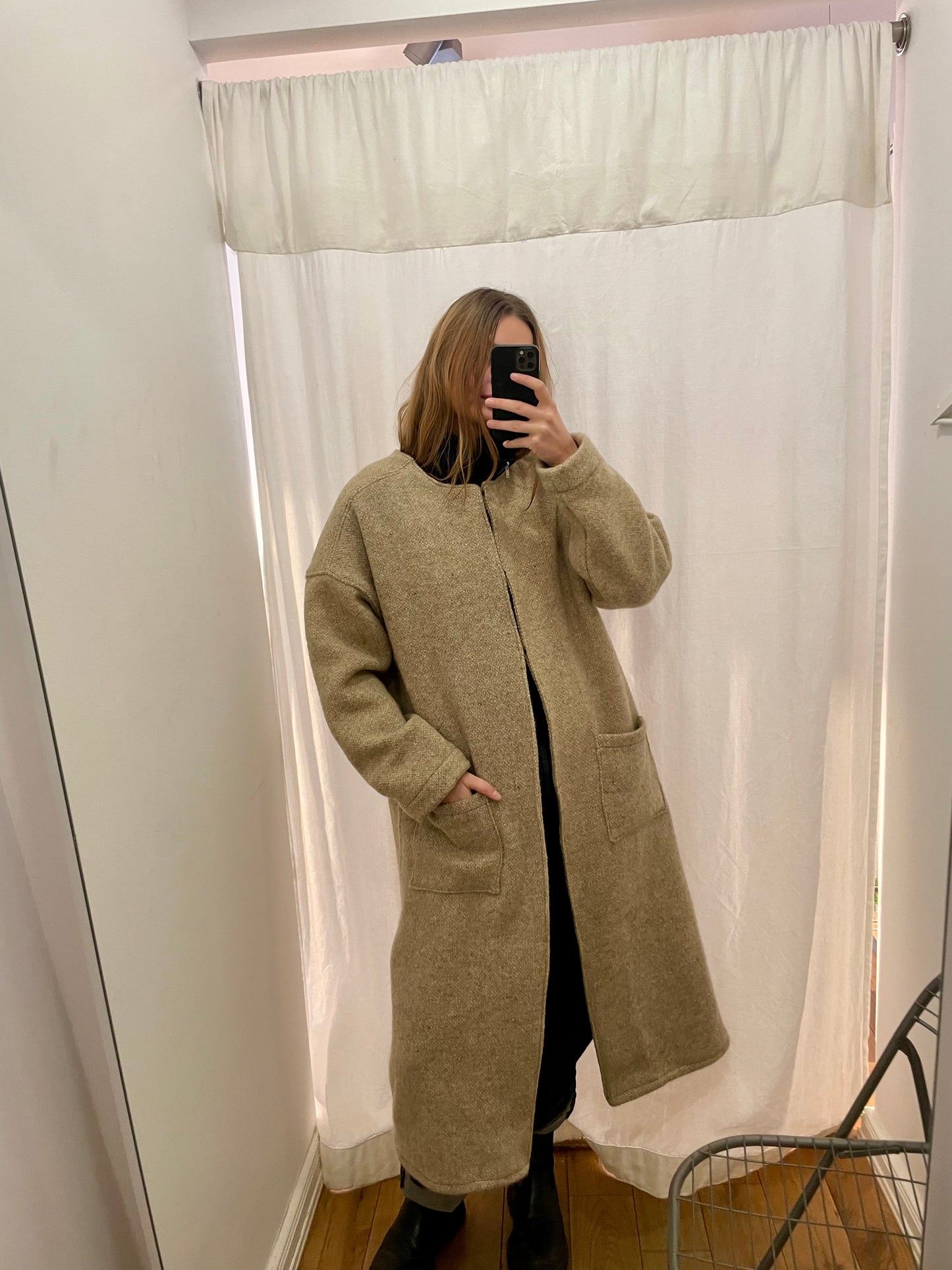 Jacke Emmi Long nature / S-XL