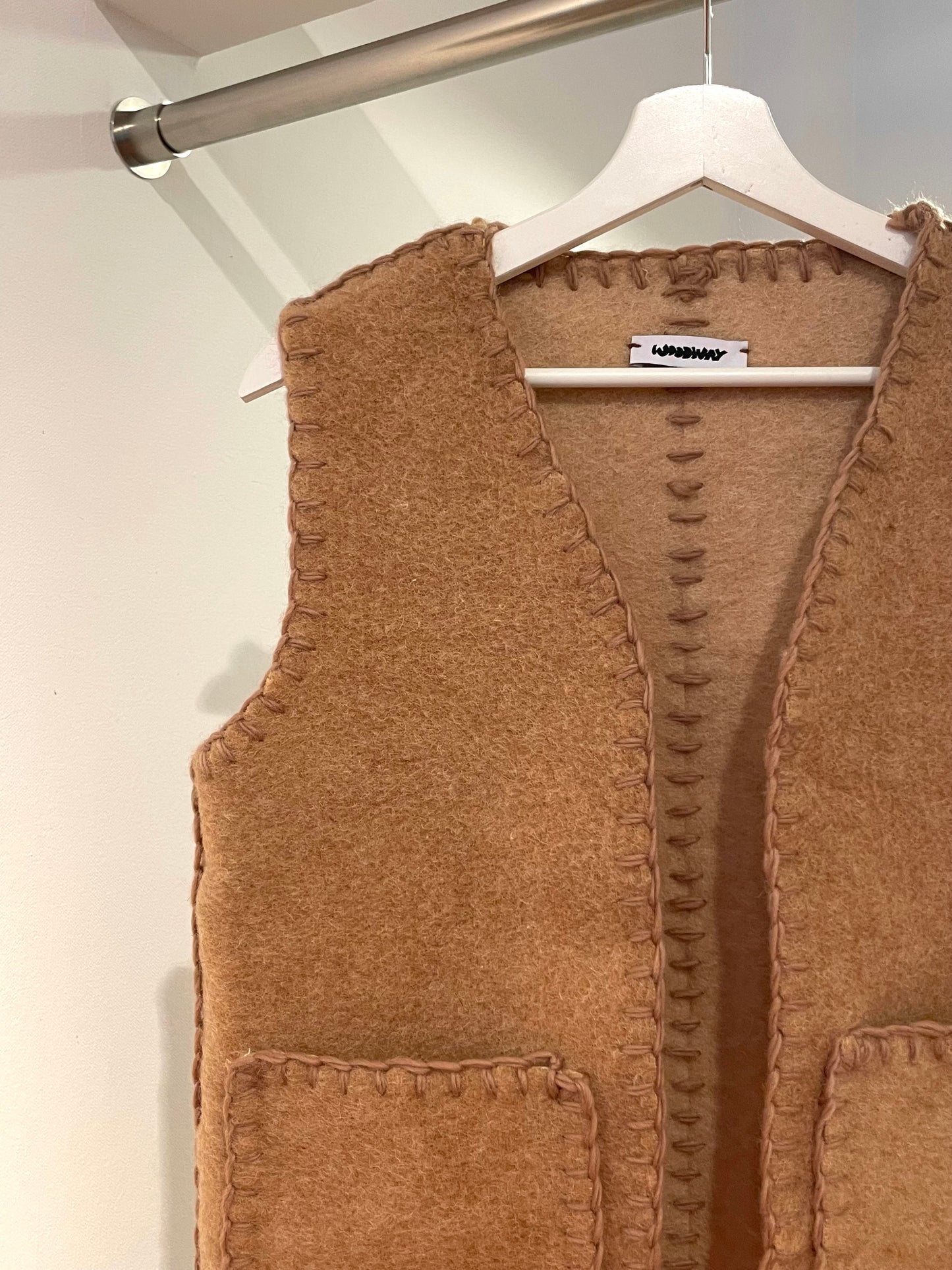 Weste Adan soft camel / S