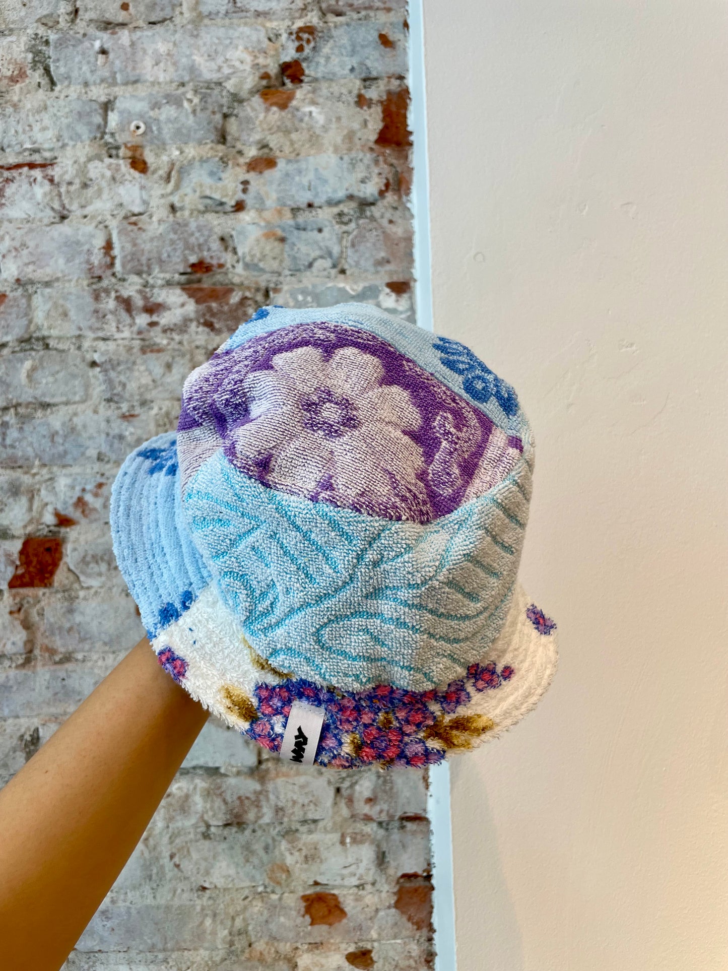 Reversible Bucket Hat lilac patchwork