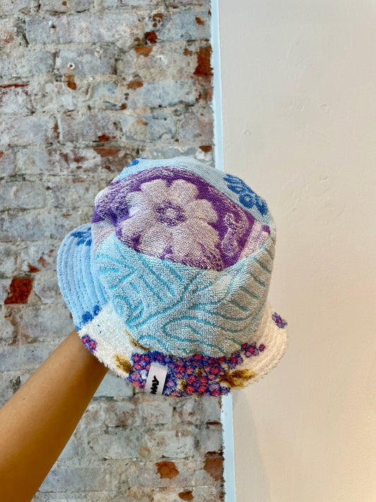 Reversible Bucket Hat lilac patchwork