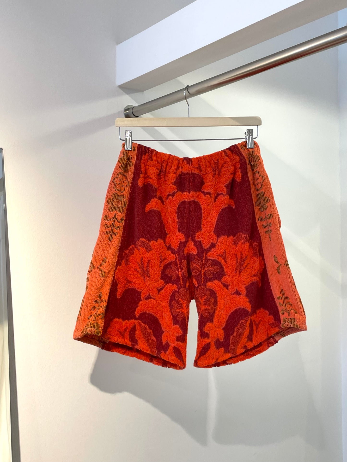 Frottee Long Shorts red velvet / M