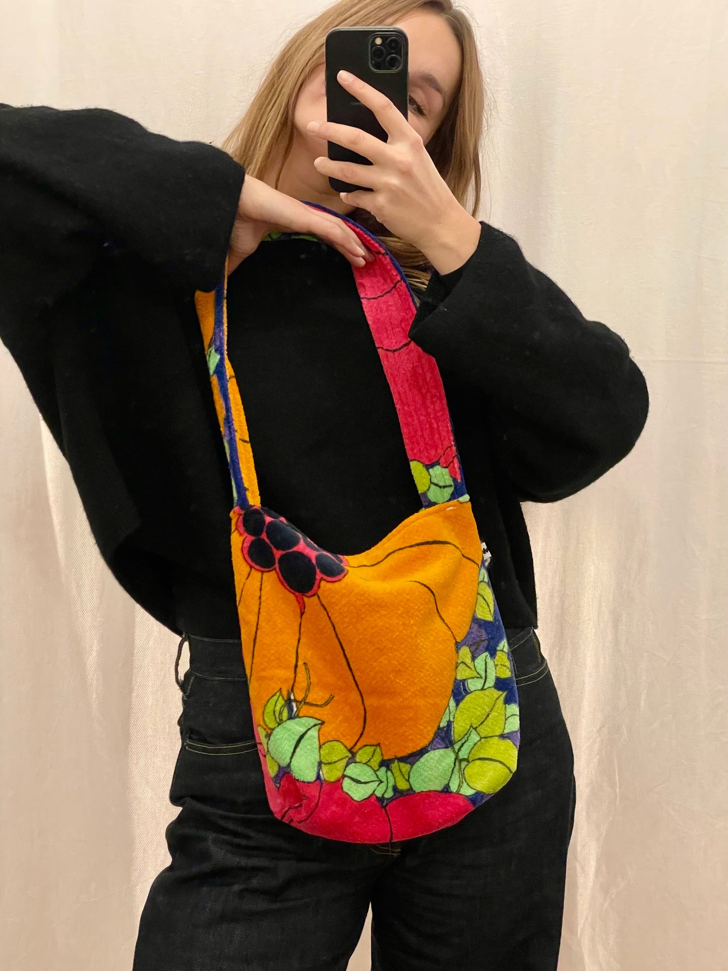 Effi shoulder bag velvet rose