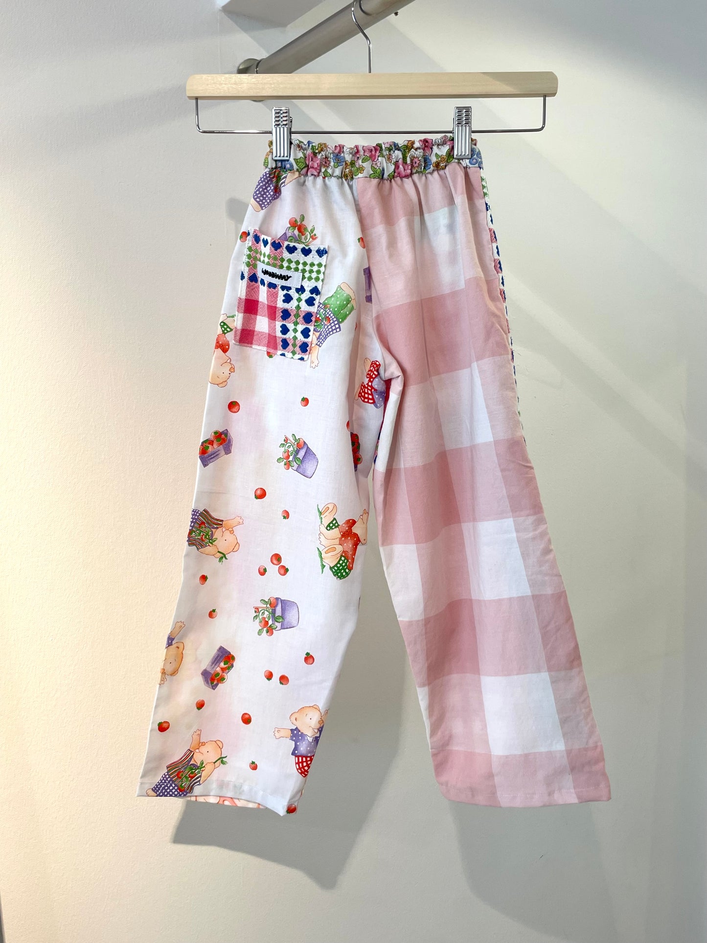 Kids pants strawberry teddy - 6y/116-122cm