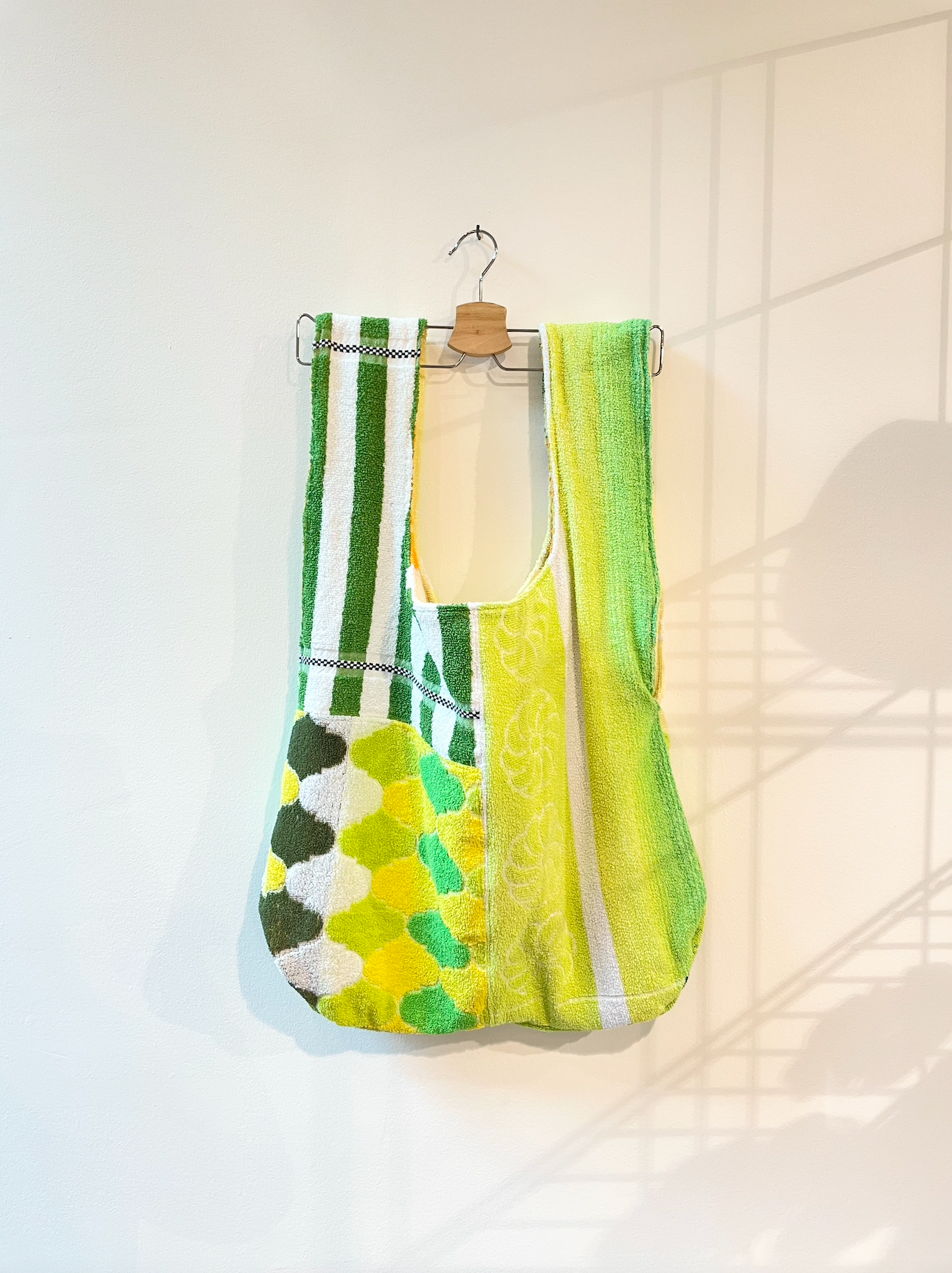 Reversible XXL Shopper green&yellow