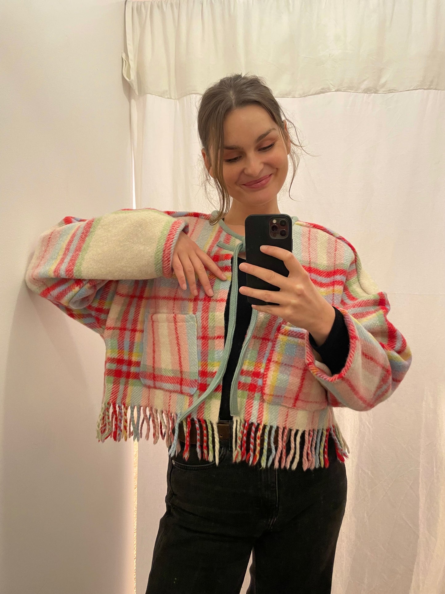 Jacke Emmi colorful tartan/ S-XL