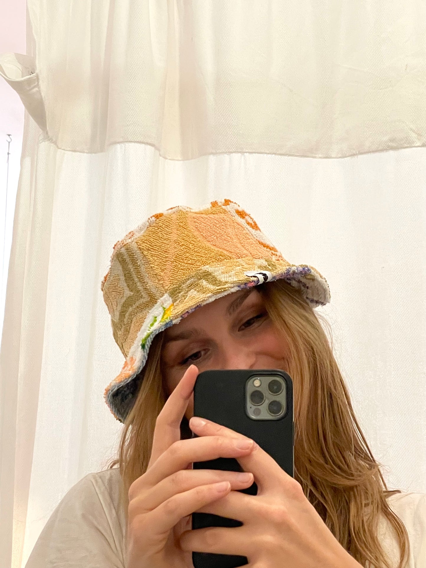 Reversible Bucket Hat lilac patchwork