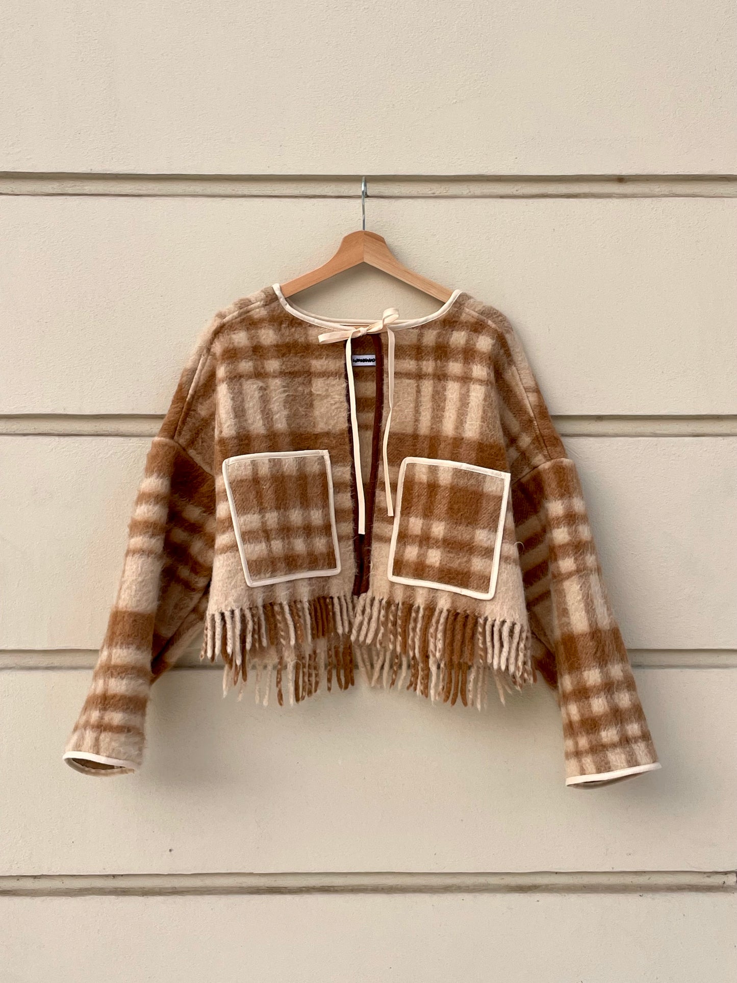 Jacke Emmi Long soft camel / S-XL