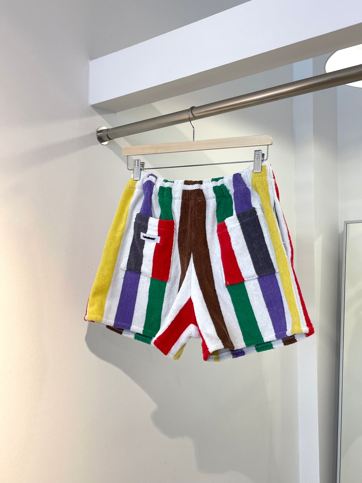 Frottee Shorts stripey colors / M