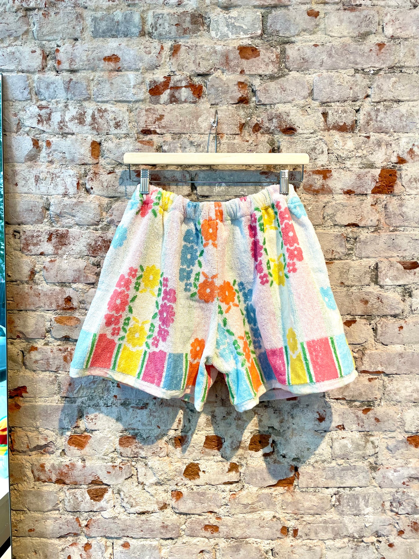 Frottee Shorts soft flower - L