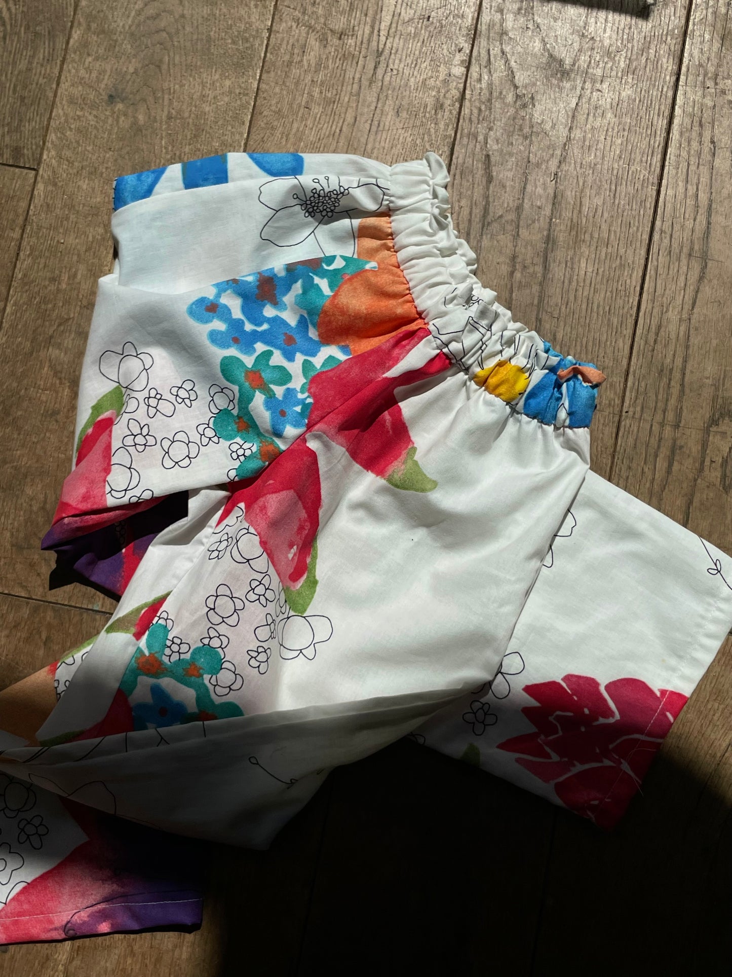 Kids pants fleurs aquarelle - 6y/116-122cm