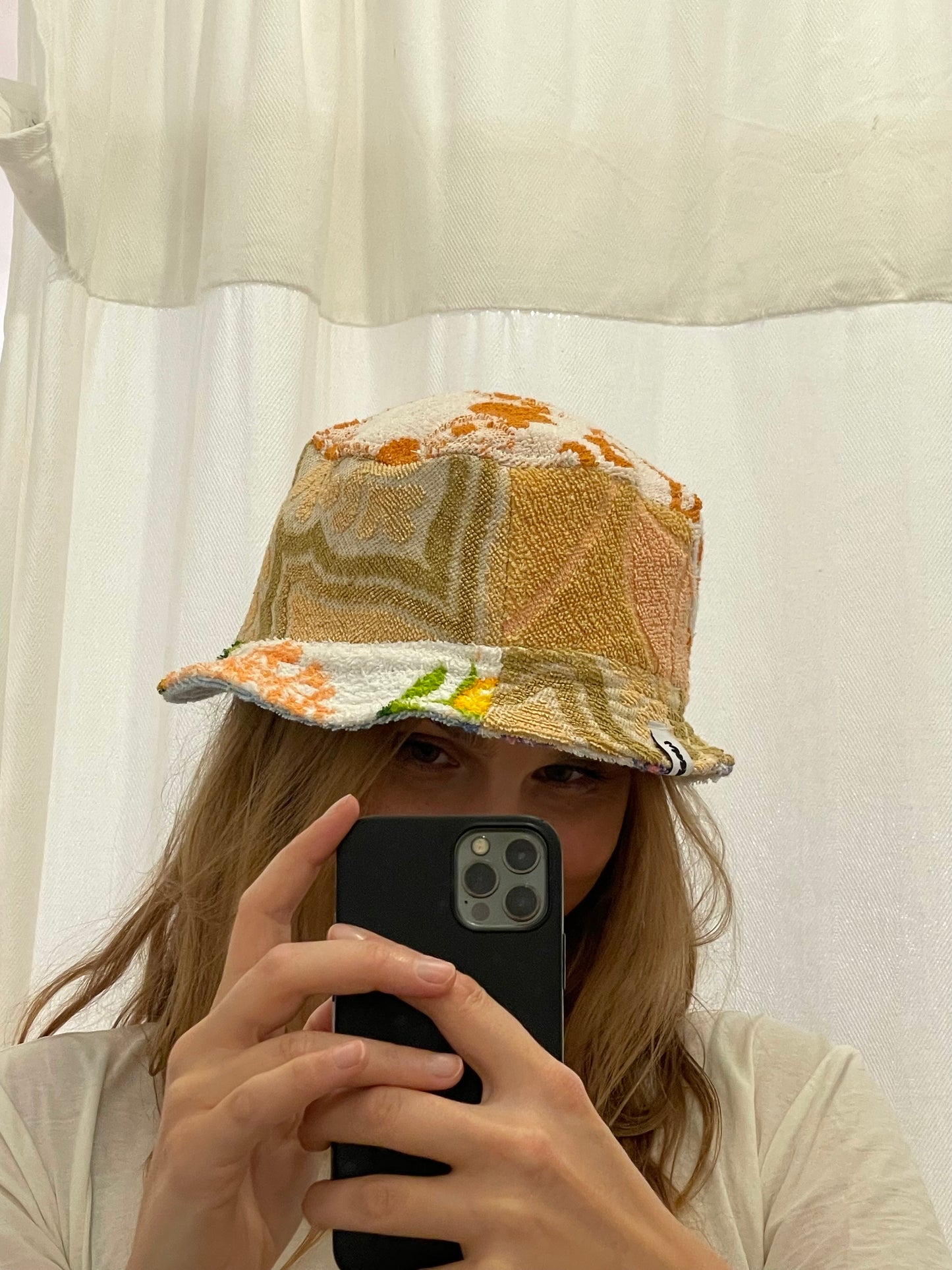 Reversible Bucket Hat lilac patchwork