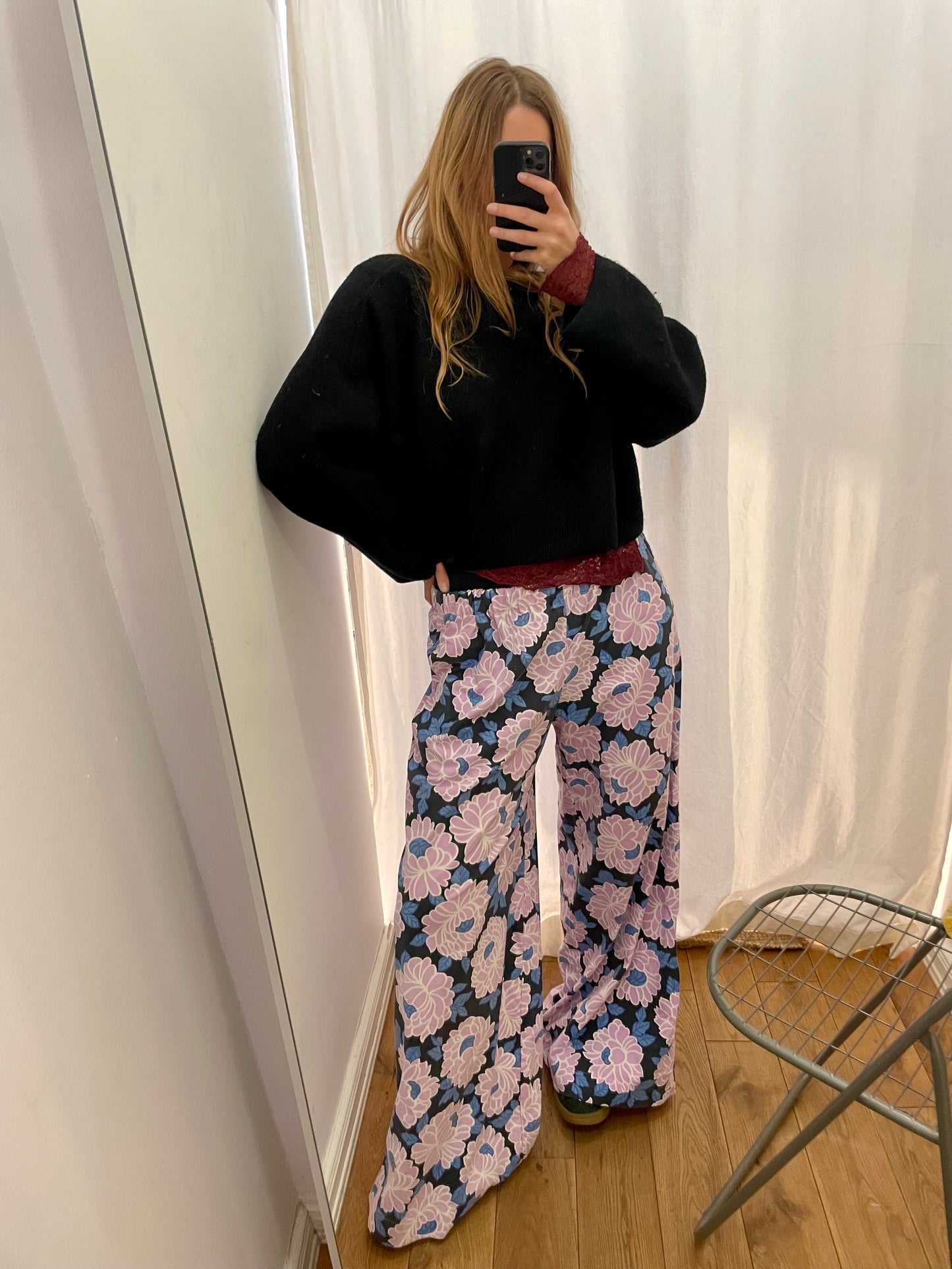 Pants flieder rose