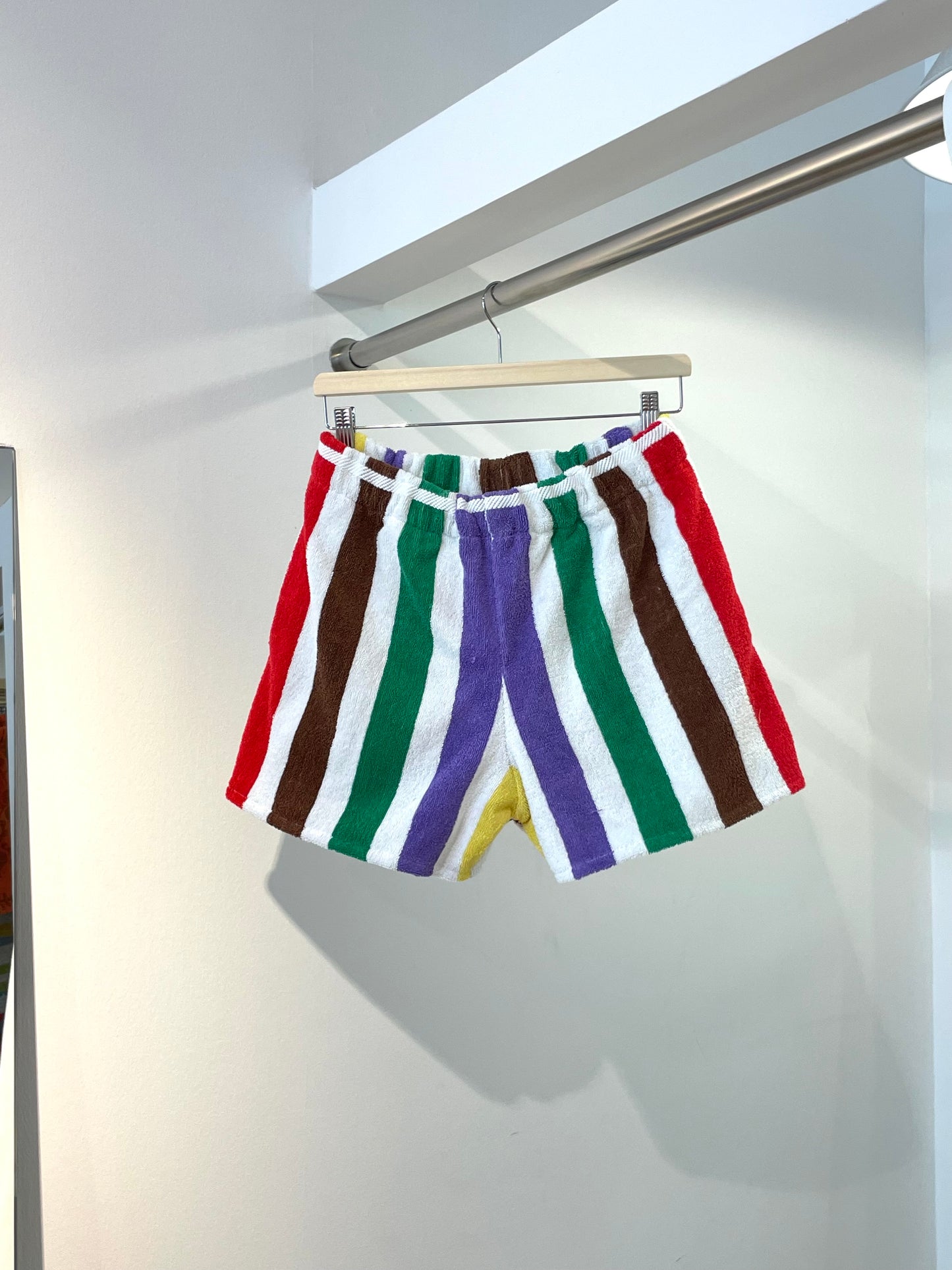 Frottee Shorts stripey colors / M