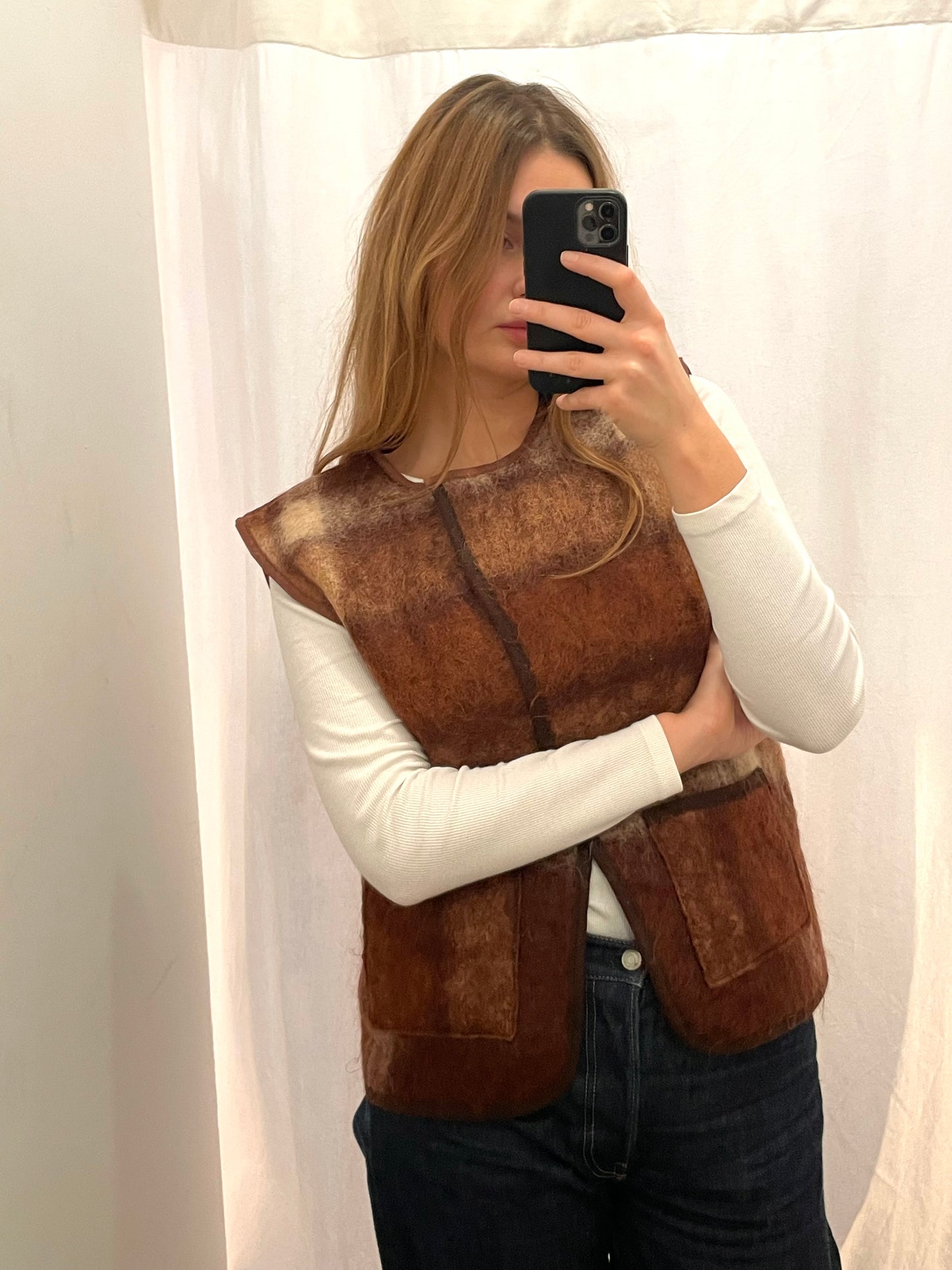 Weste Adan soft mohair / L/XL