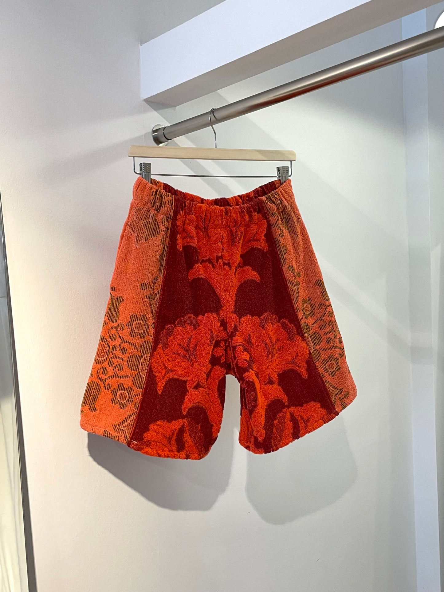 Frottee Long Shorts red velvet / M