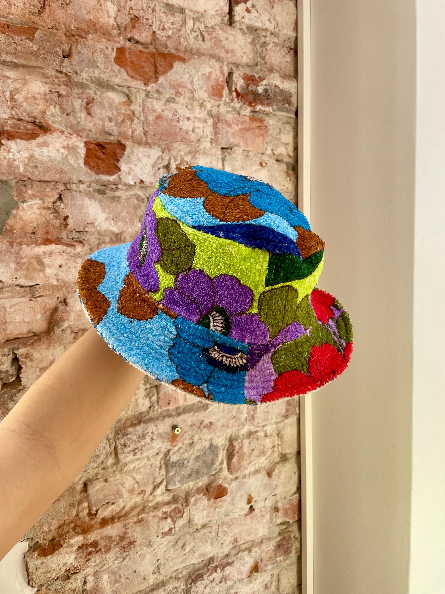 Reversible Bucket Hat comic flower