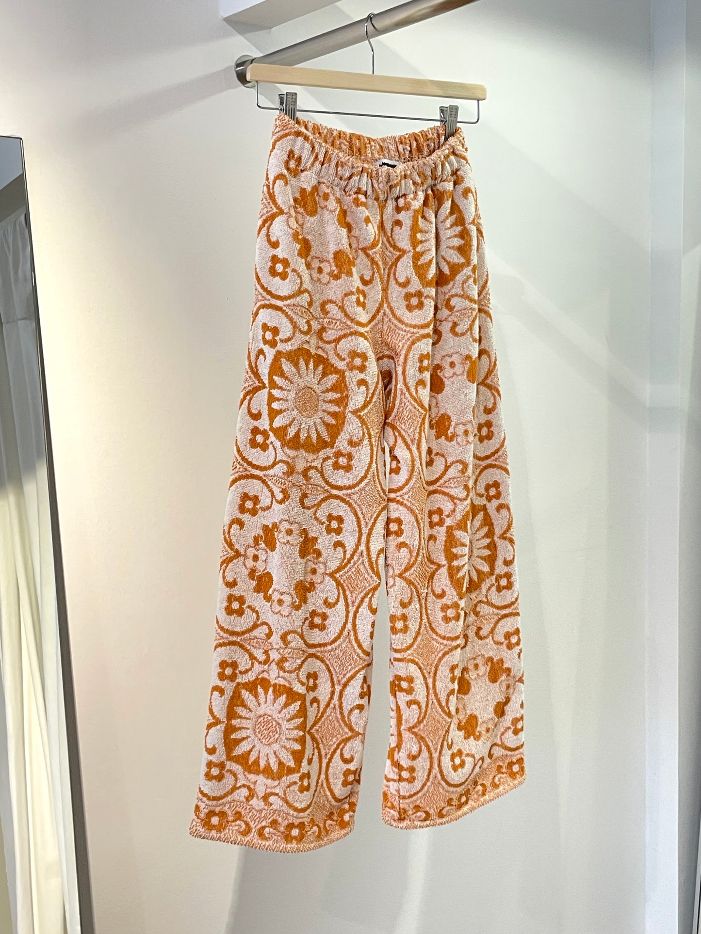 Frottee Pants nostalgic flowers / XS/S