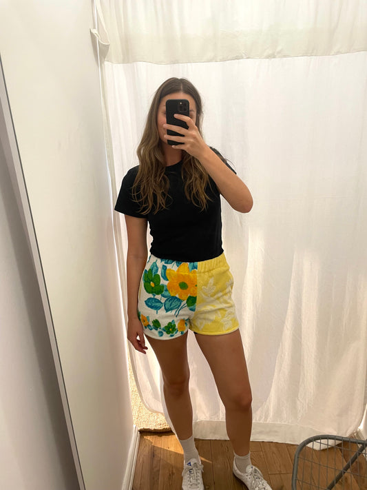 Frottee Shorts bright ornament / M