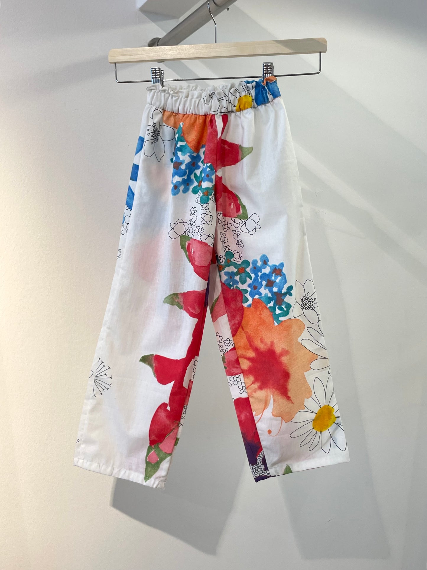Kids pants fleurs aquarelle - 6y/116-122cm
