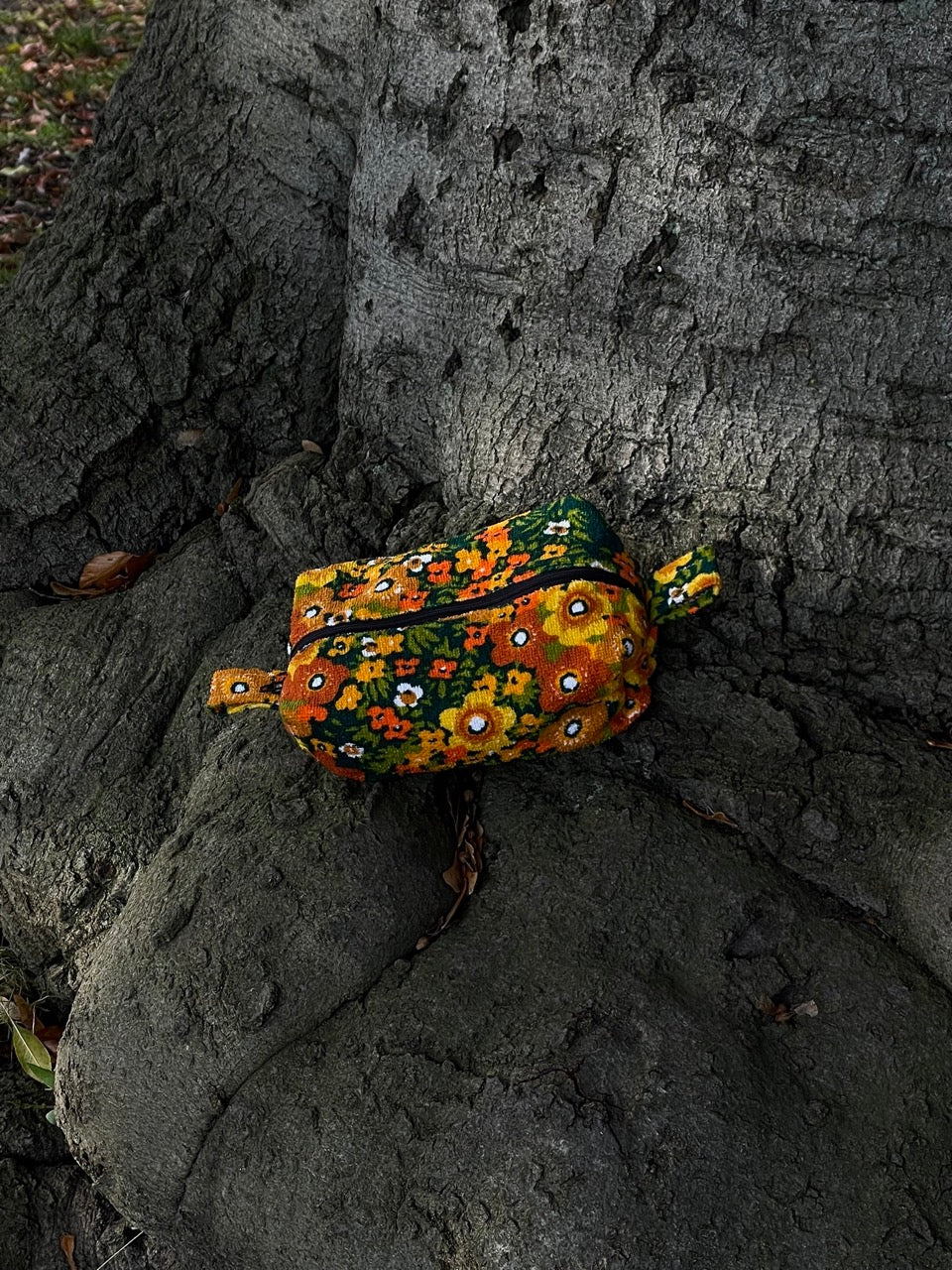 Cosmetic bag autumn flower field