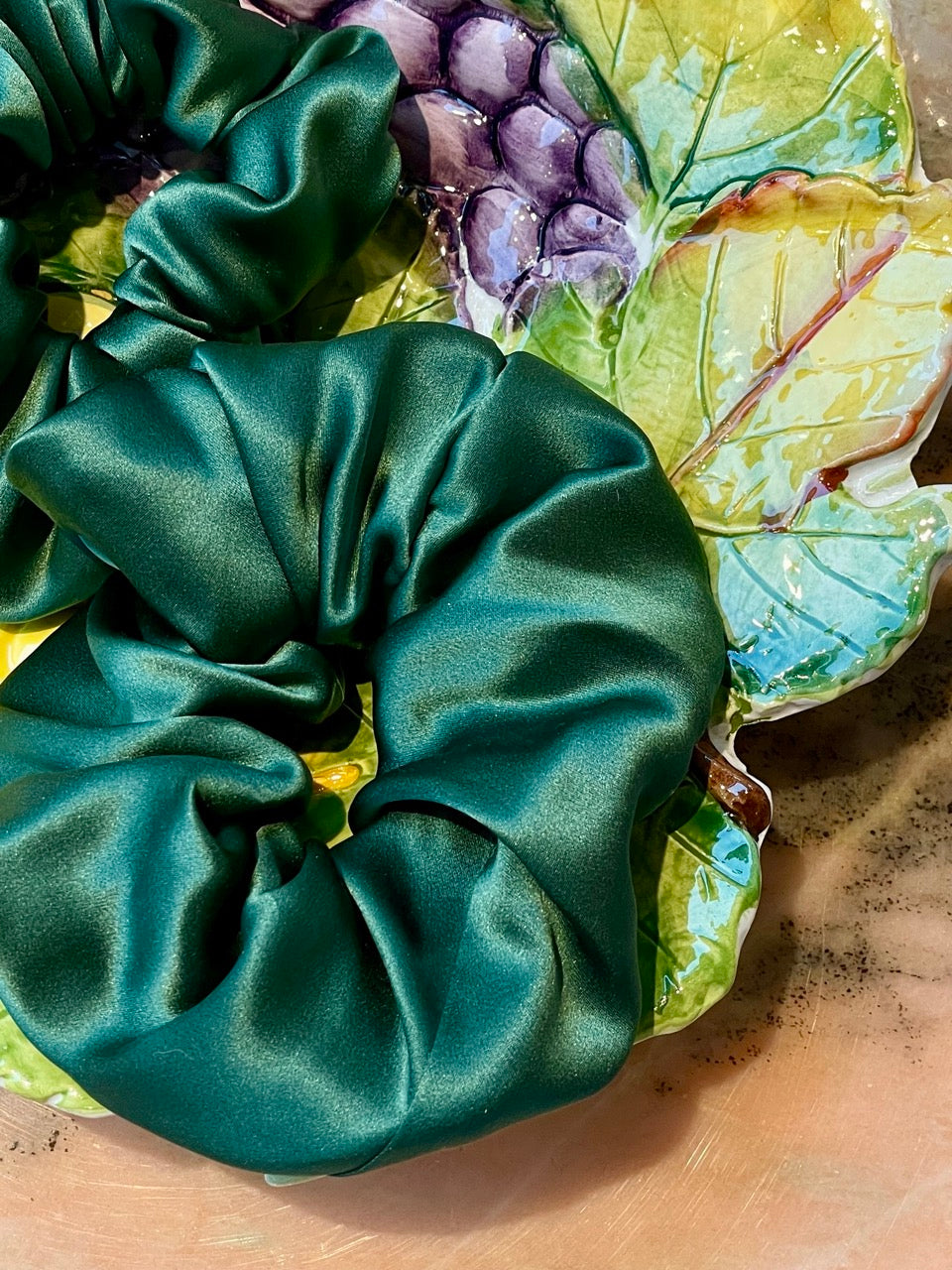 Scrunchie forest green