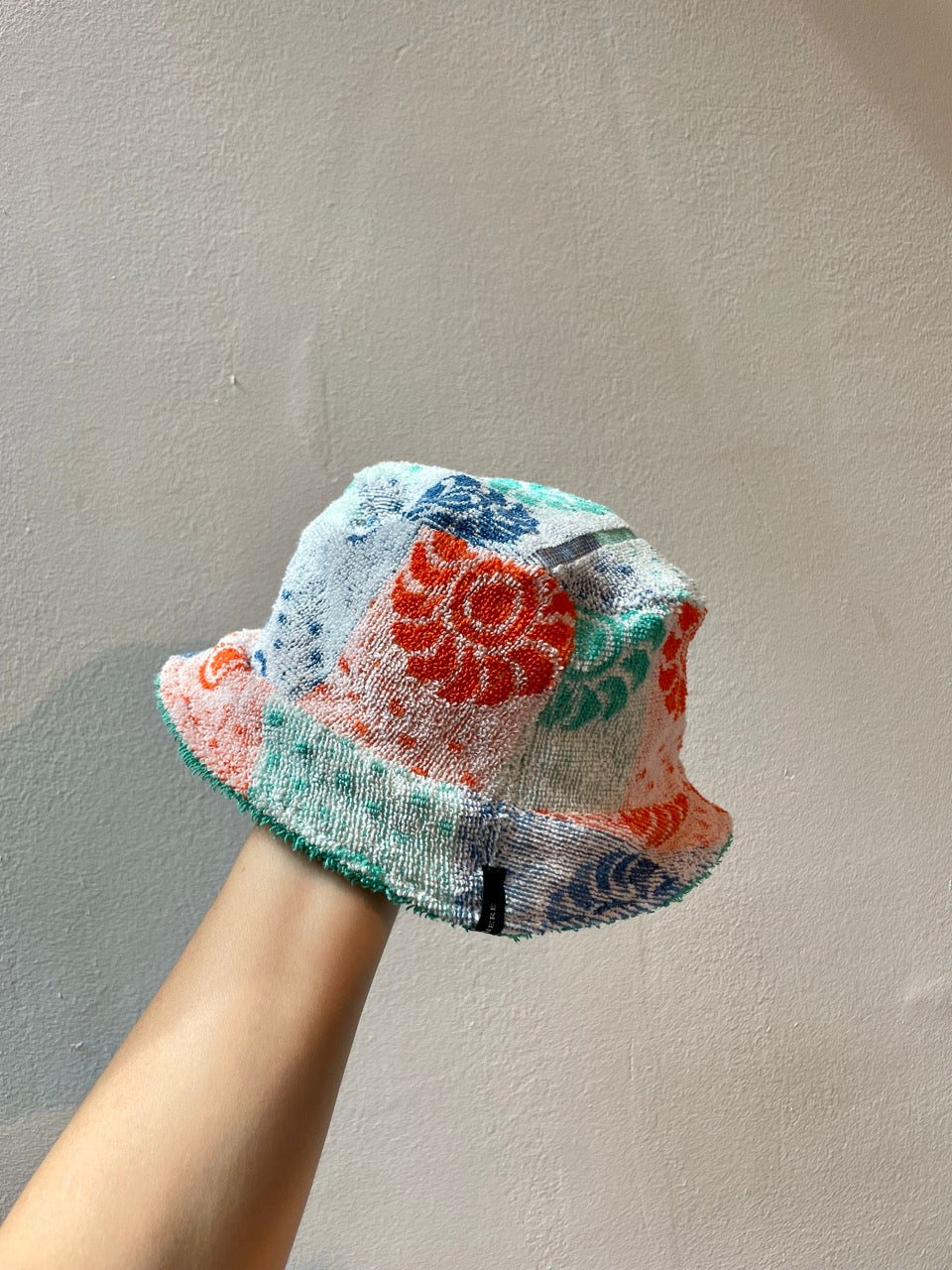 Reversible Bucket Hat green garden / L