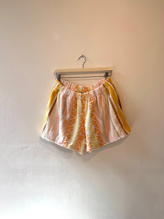 Frottee Shorts pastell orange / XL